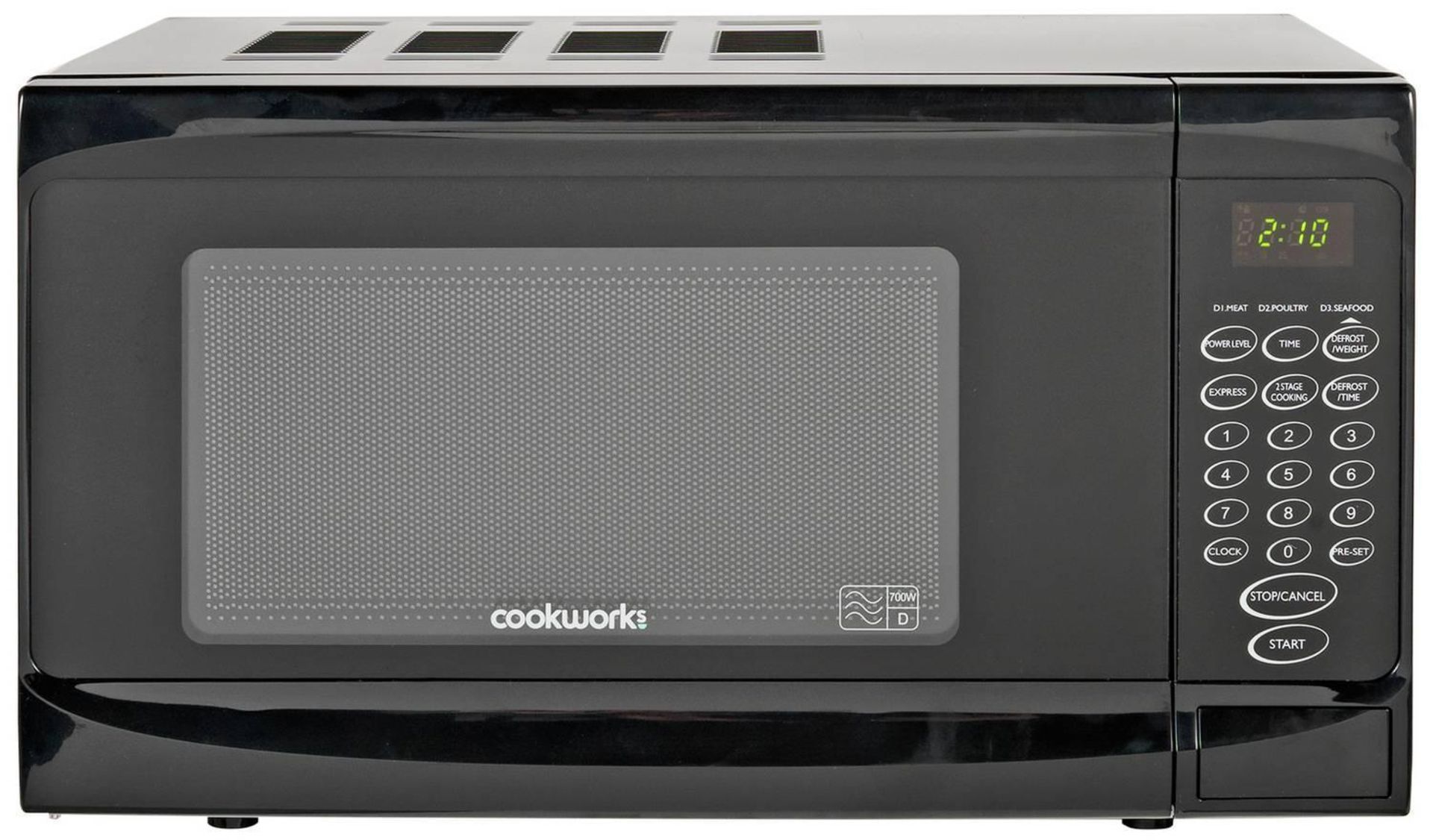 Cookworks 700W Standard Microwave EM7 - Black, £54.99 RRP