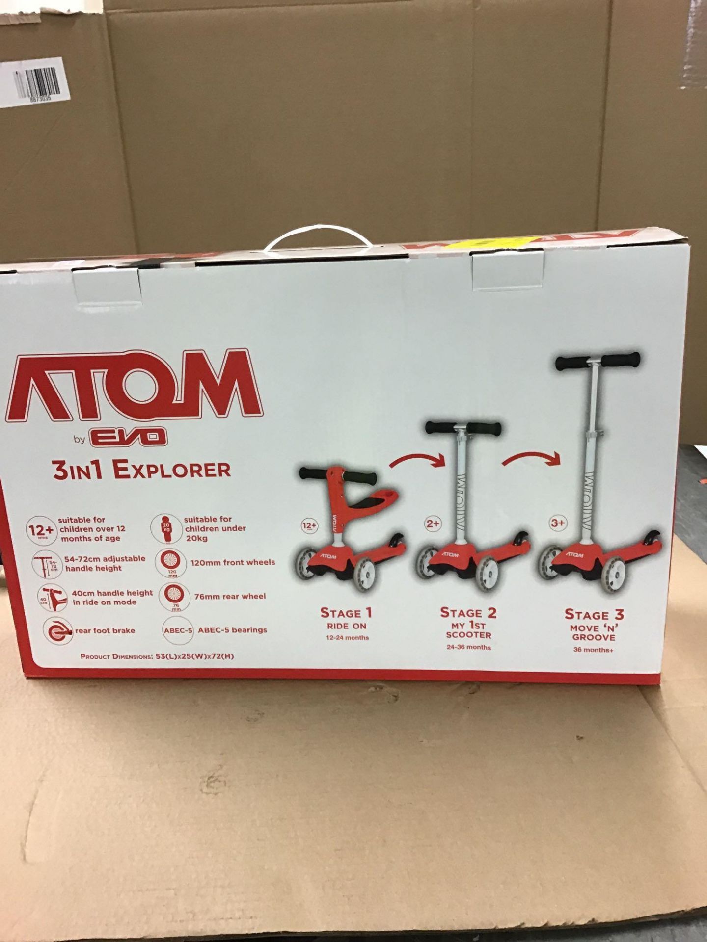 Atom 3 in 1 Explorer Scooter, £39.99 RRP - Image 4 of 6