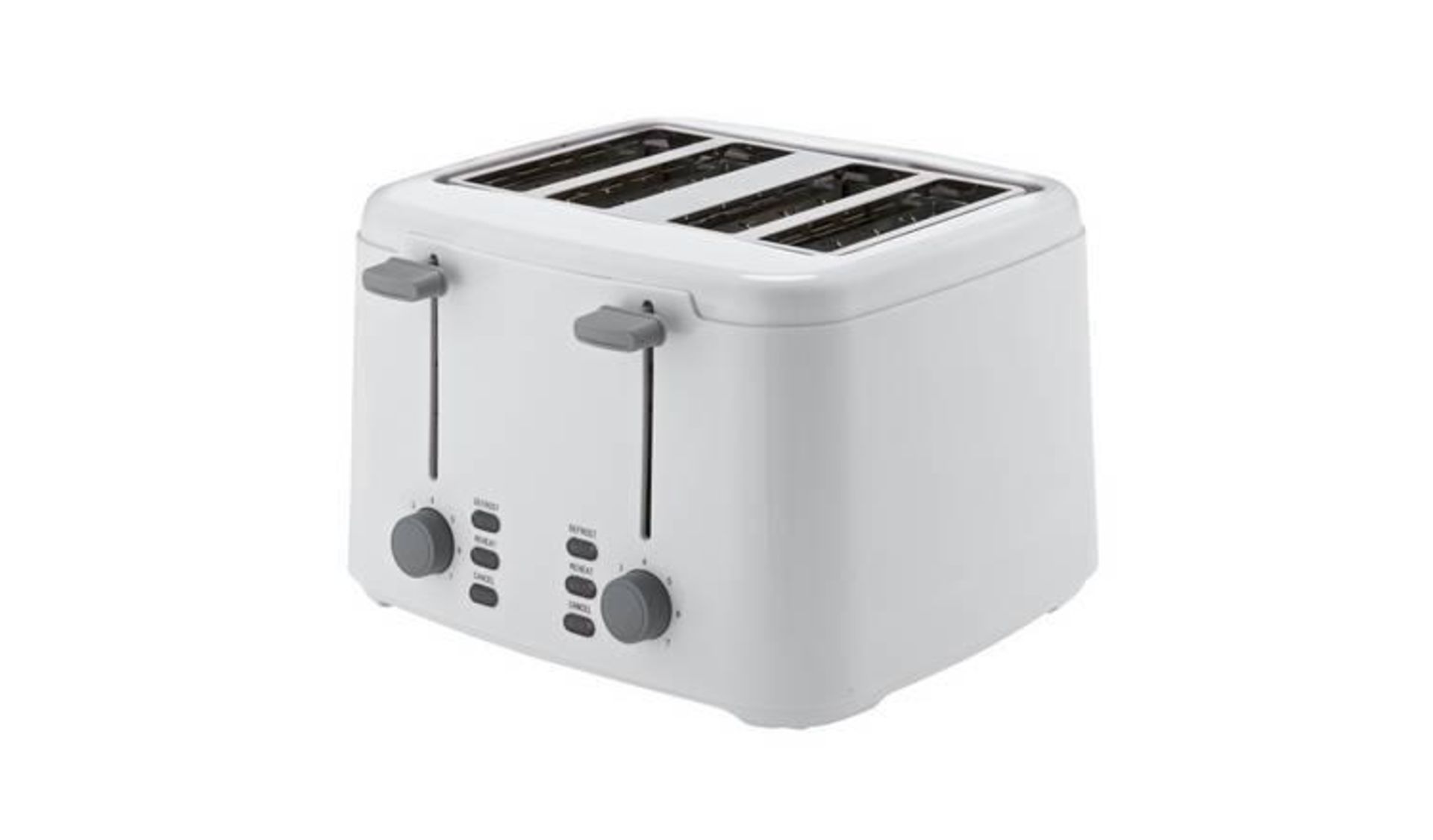 Cookworks 4 Slice Toaster - White 931/0526 £19.99 RRP