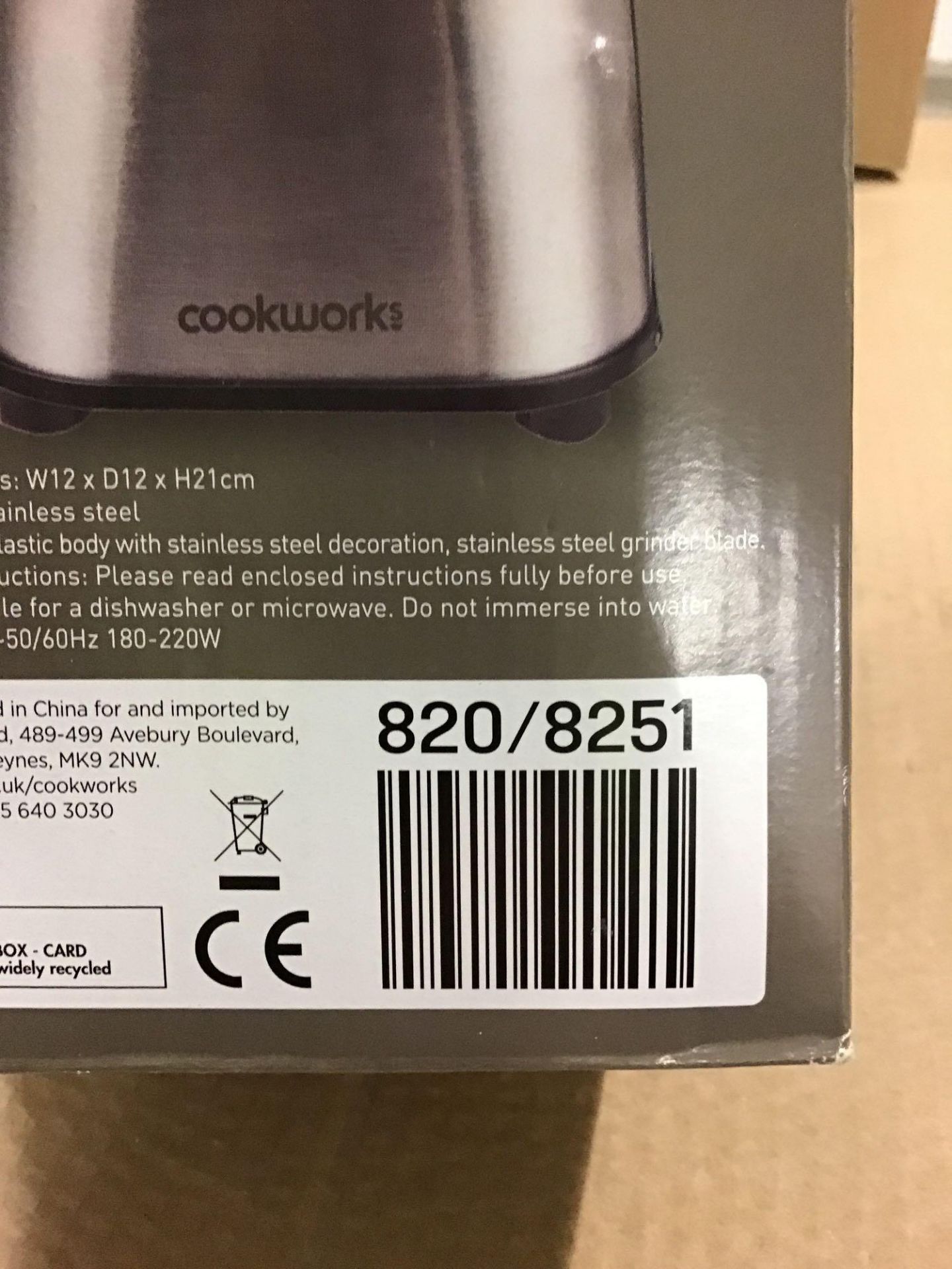 Cookworks Coffee and Herb Grinder - Stainless Steel 820/8251 £19.99 RRP - Image 3 of 5