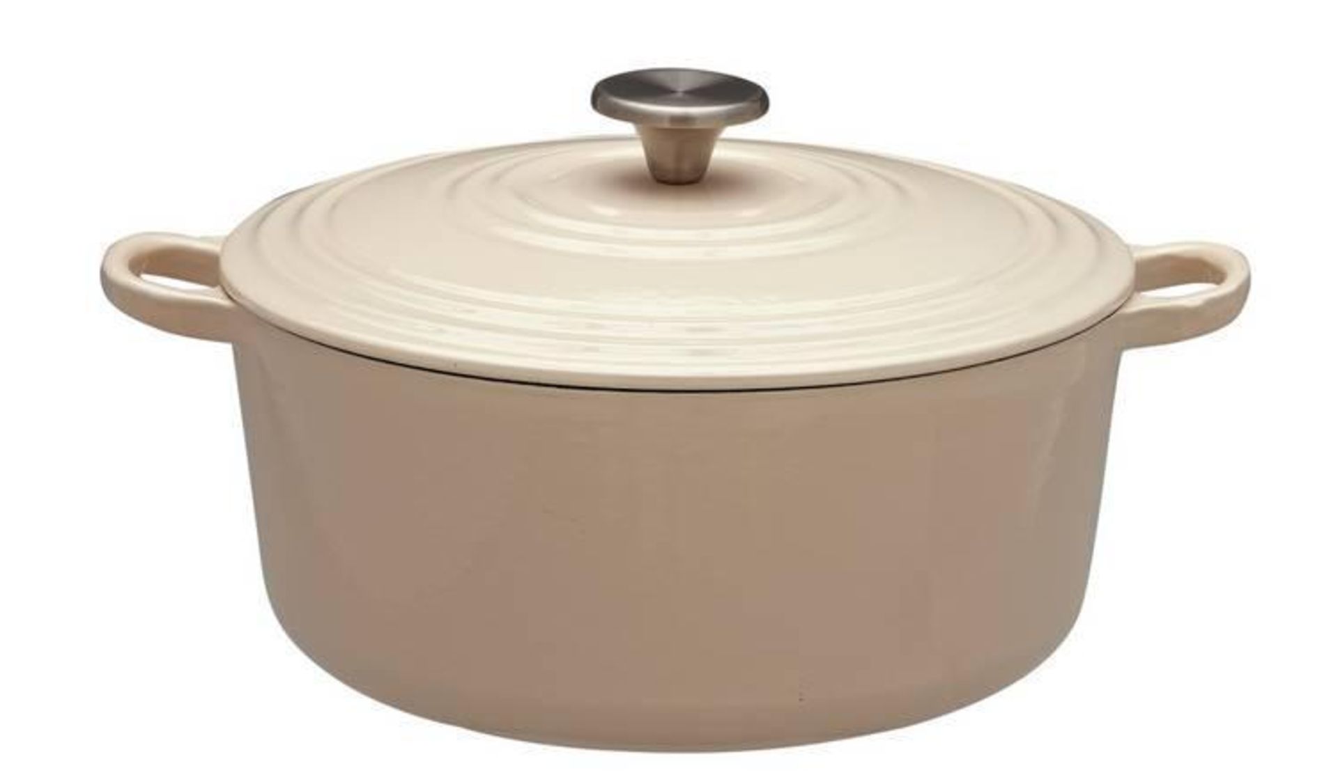 Argos Home 5.3 Litre Cast Iron Casserole Dish - Cream 837/3193 £45.00 RRP