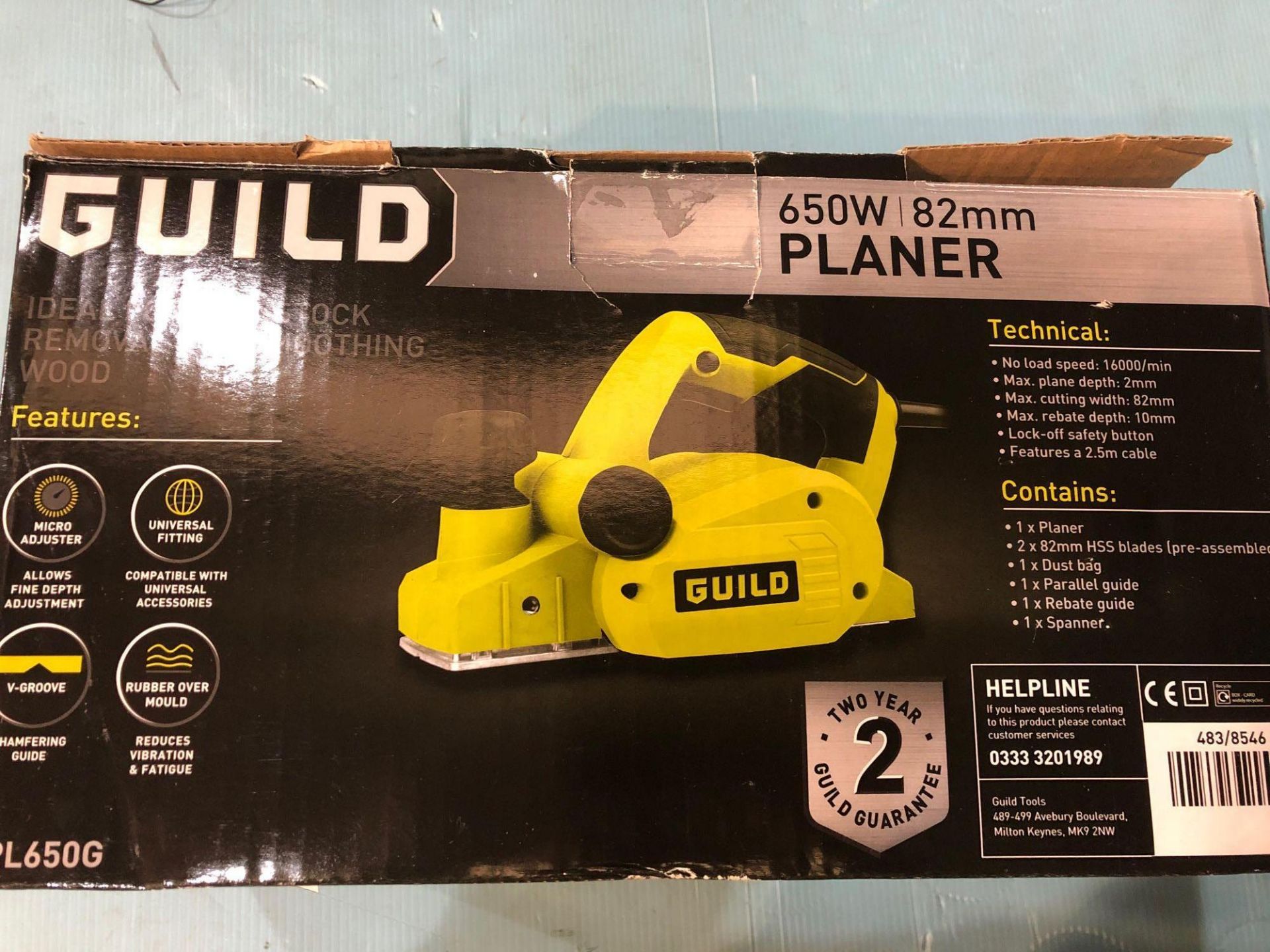 Guild Planer - 650W (483/8546) - £40.00 RRP - Image 3 of 3