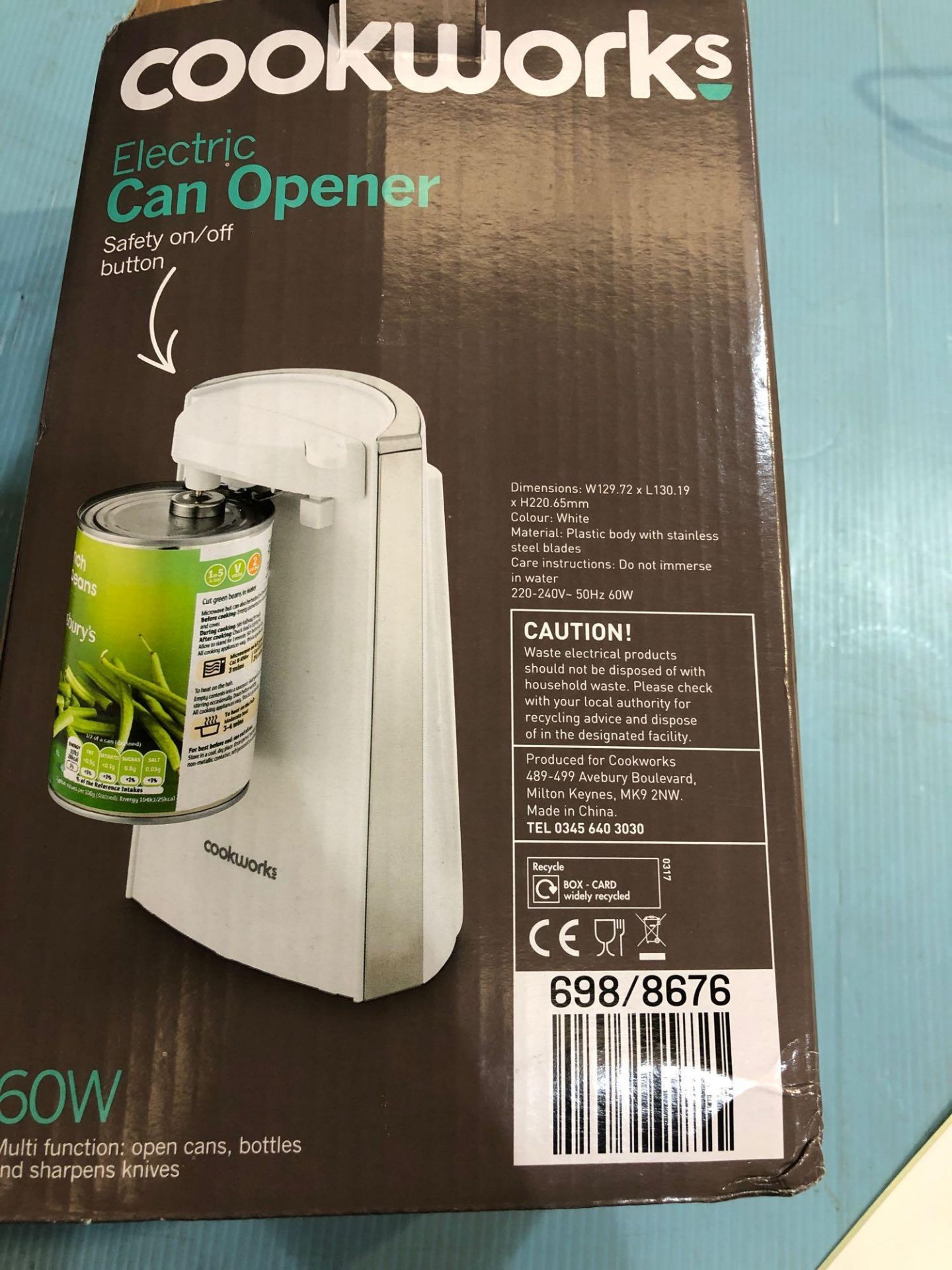 Cookworks Can Opener - White 698/8676 £14.99 RRP - Image 2 of 6