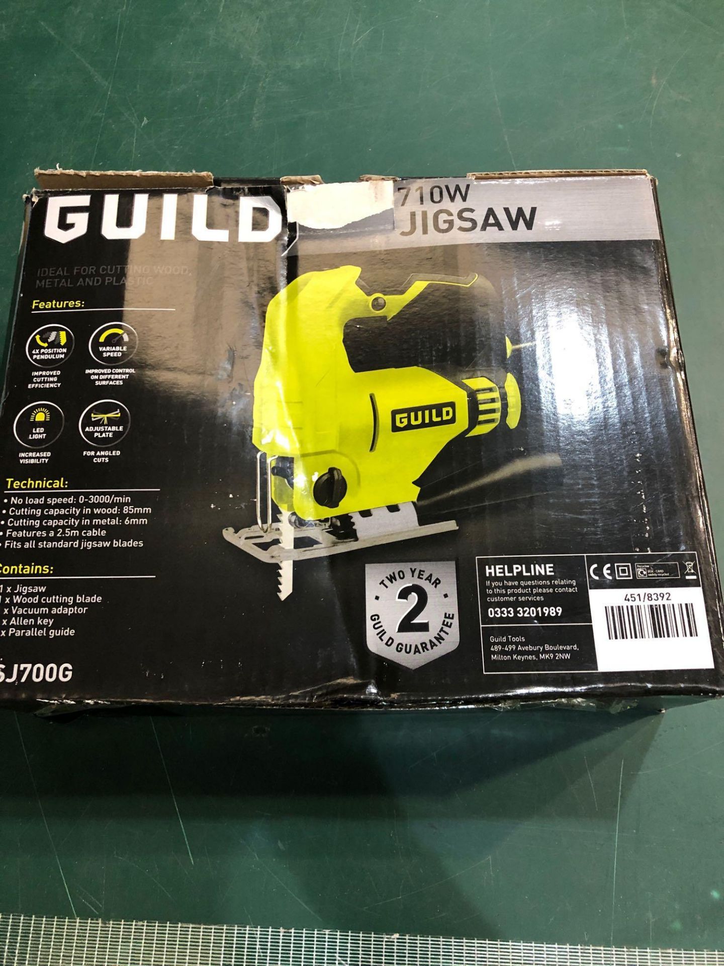 Guild Variable Speed Jigsaw - 710W 451/8392 £30.00 RRP - Image 2 of 4