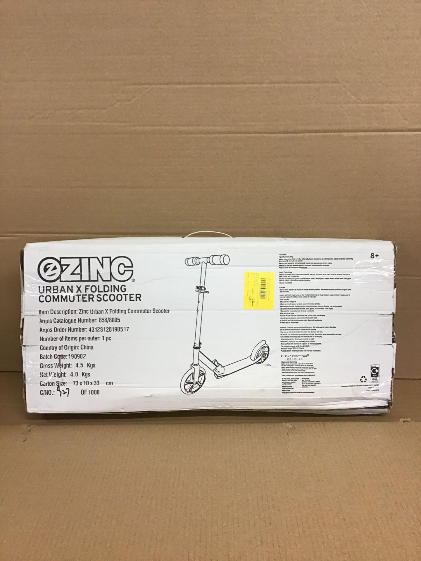 Zinc Urban X Commuter Scooter (858/8005) - £39.99 RRP - Image 3 of 5