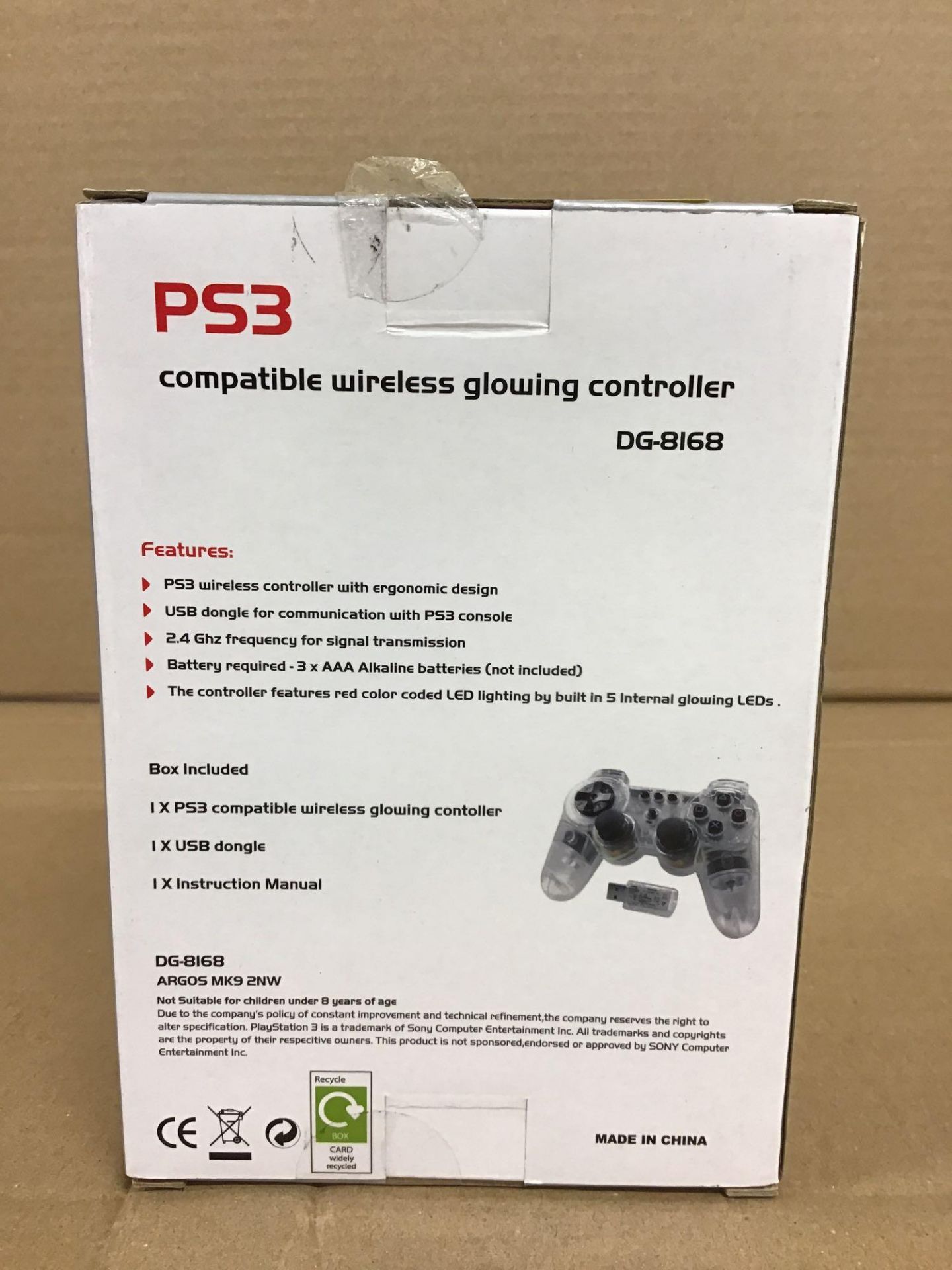 PS3 Wireless Controller for PS3 - Glowing Red (357/7121) - £11.99 RRP - Image 3 of 5