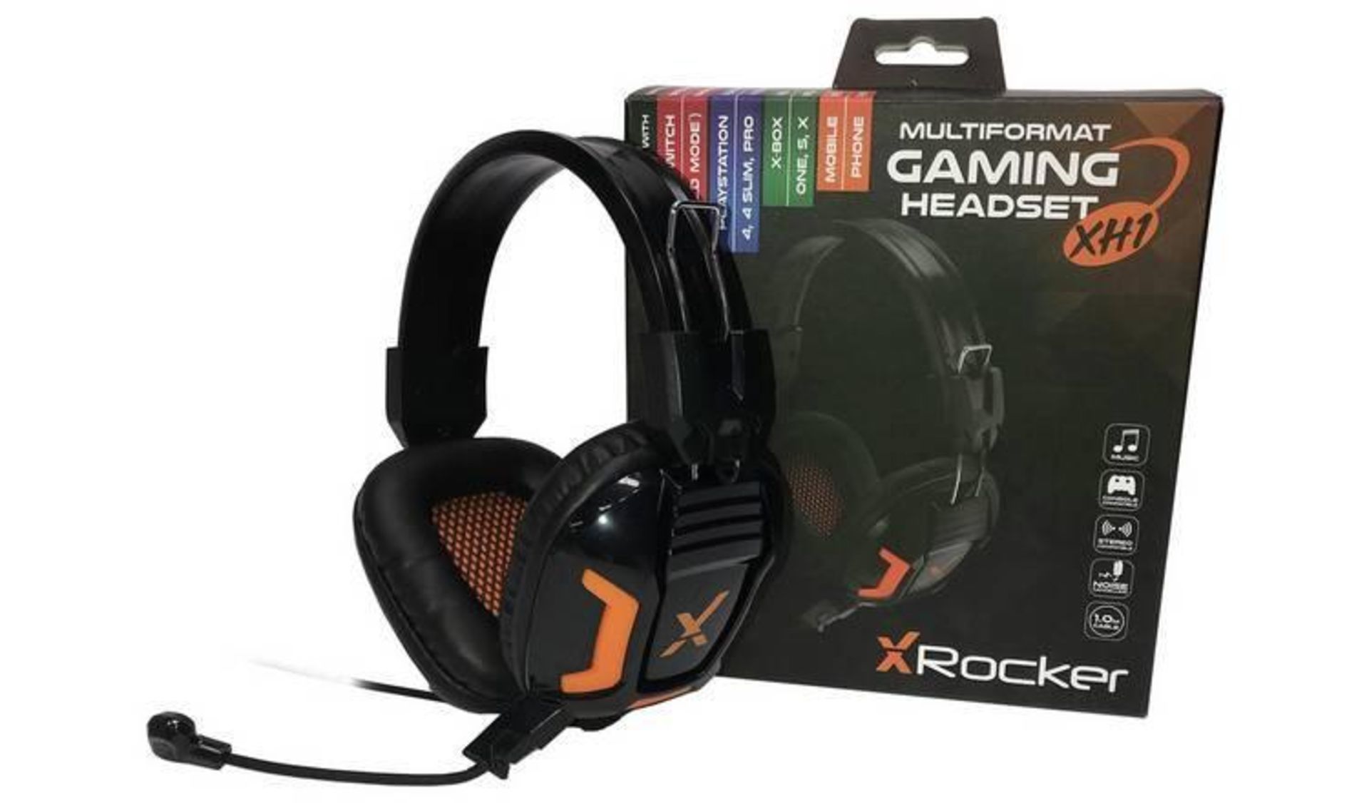 X Rocker XH1 Xbox One, PS4, PC Headset - Black (855/7139) (0094338519808) - £19.99 RRP