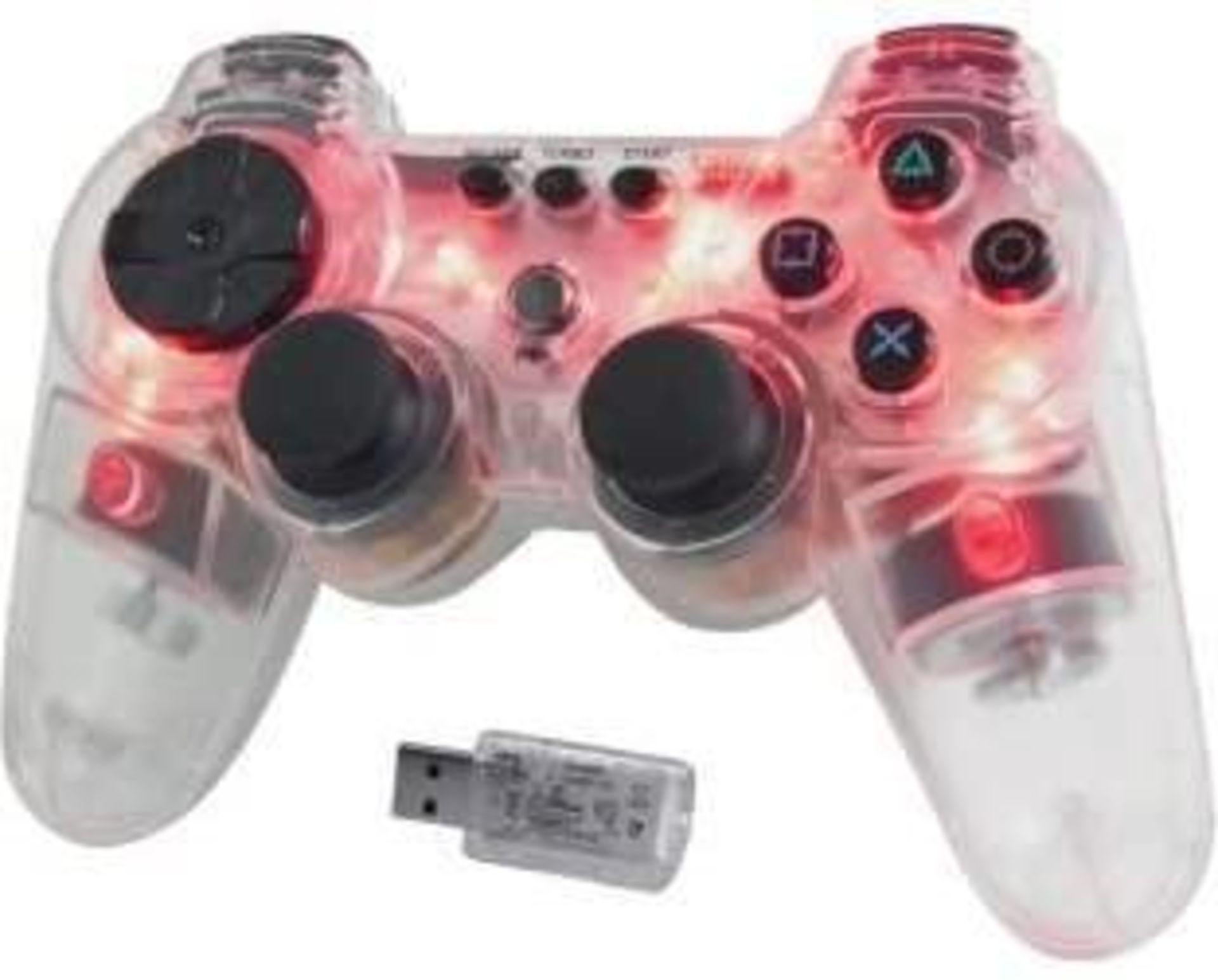 PS3 Wireless Controller for PS3 - Glowing Red (357/7121) - £11.99 RRP