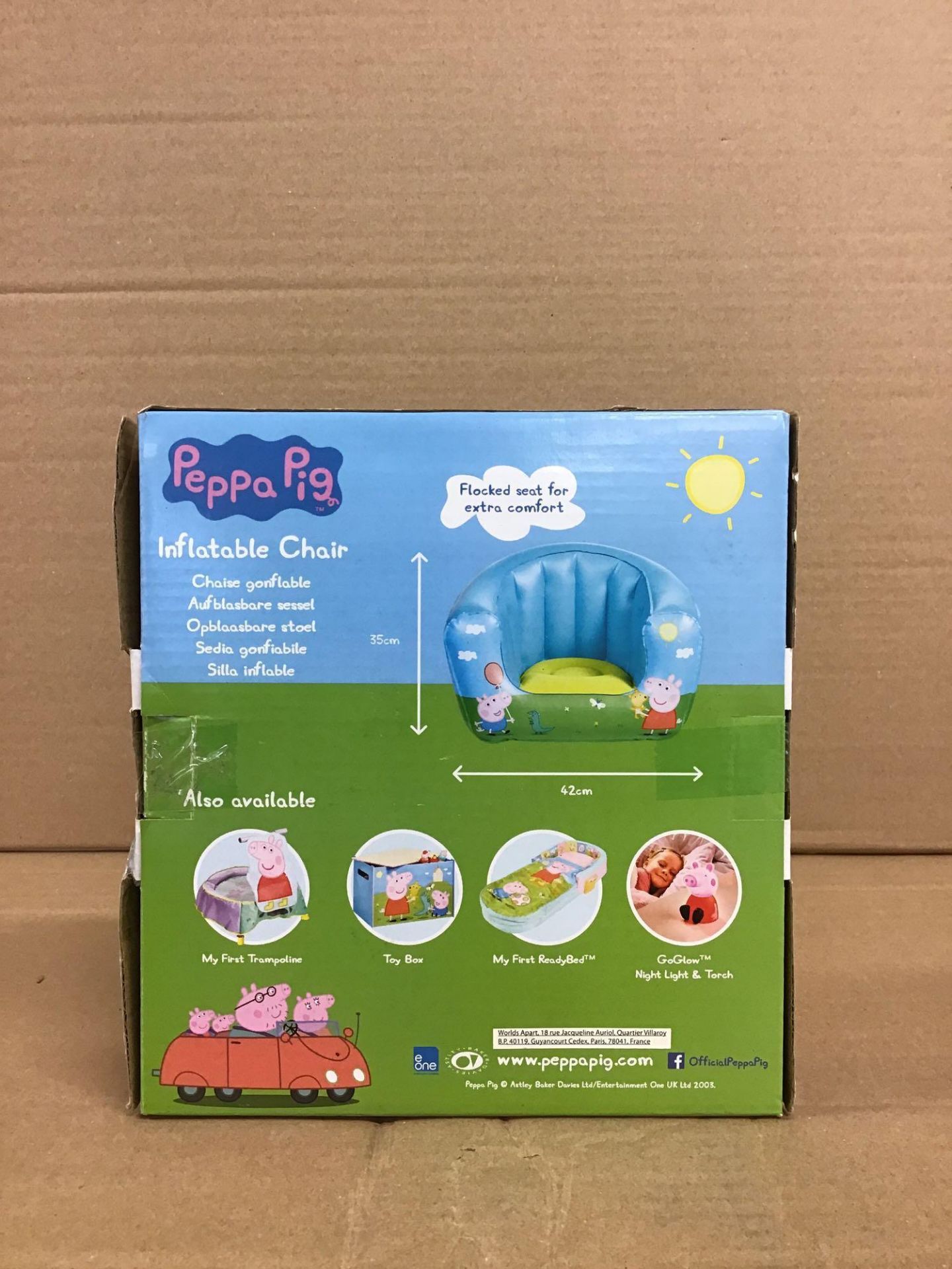 Peppa Pig Flocked Chair/Inflatable Toys (274/4924) - £11.00 RRP - Image 3 of 5