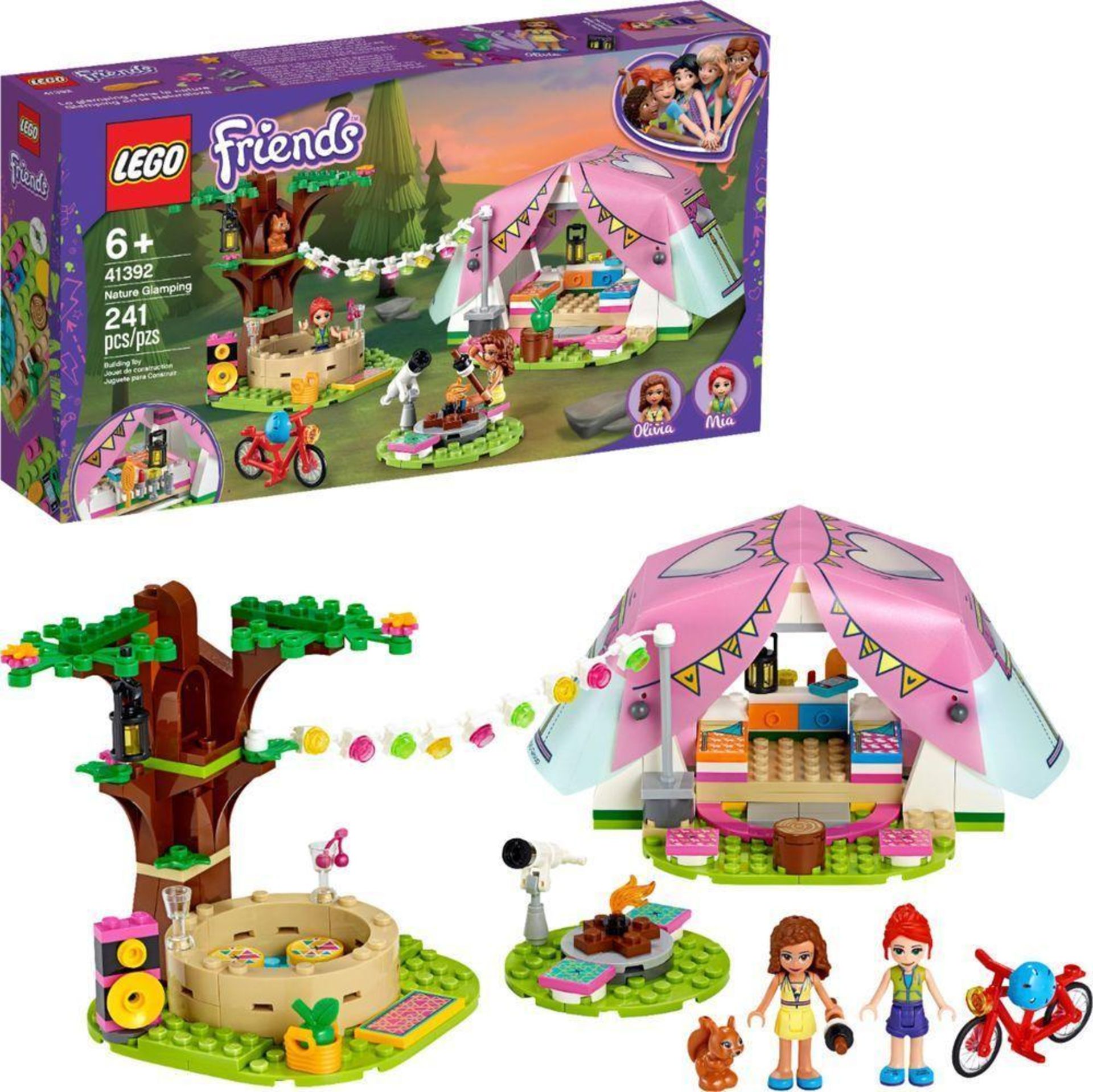 LEGO Friends Nature Glamping Outdoor Adventure Playset-41392 (735/5497) - £25.00 RRP
