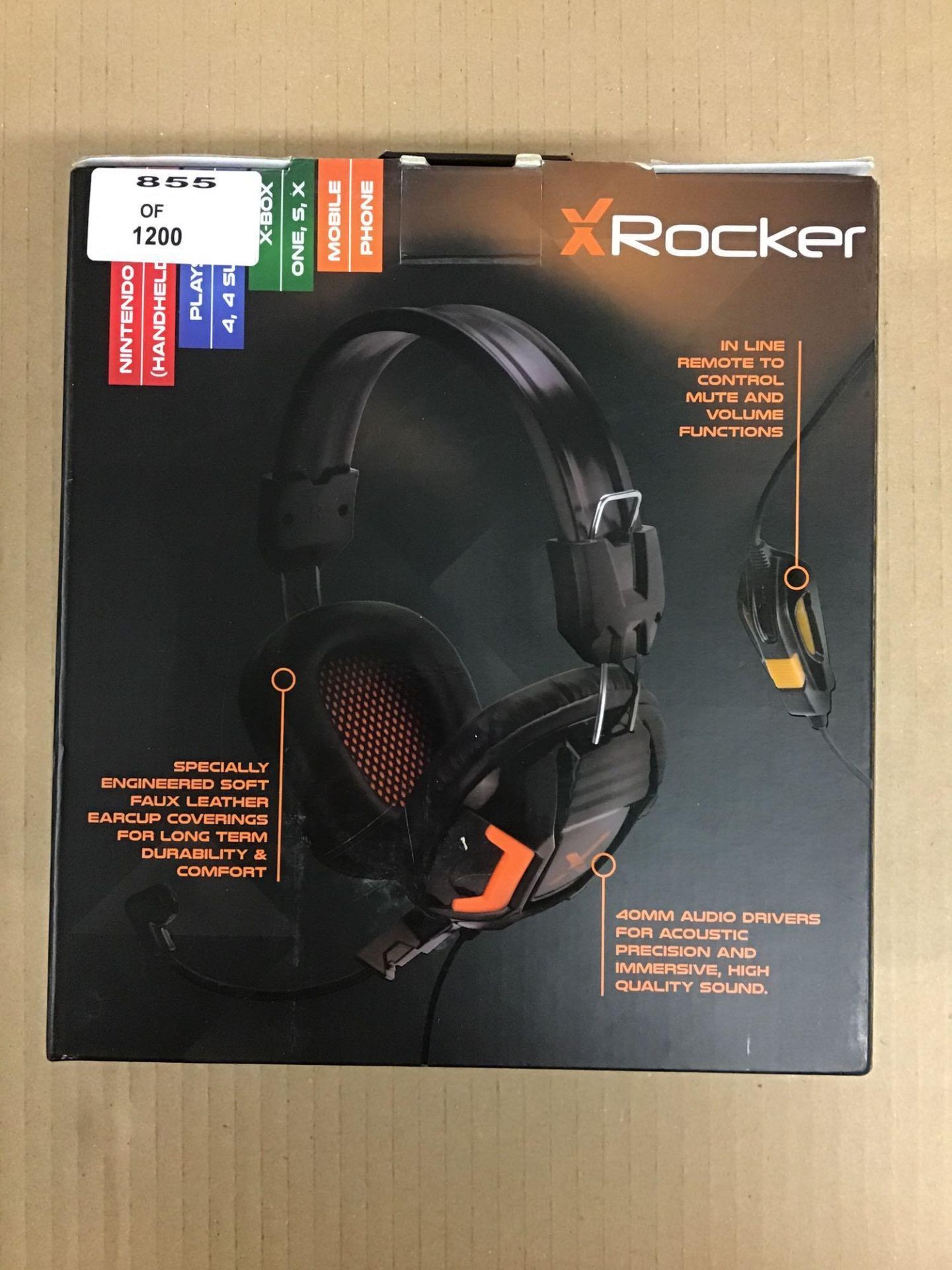 X Rocker XH1 Xbox One, PS4, PC Headset - Black (855/7139) (0094338519808) - £19.99 RRP - Image 2 of 5