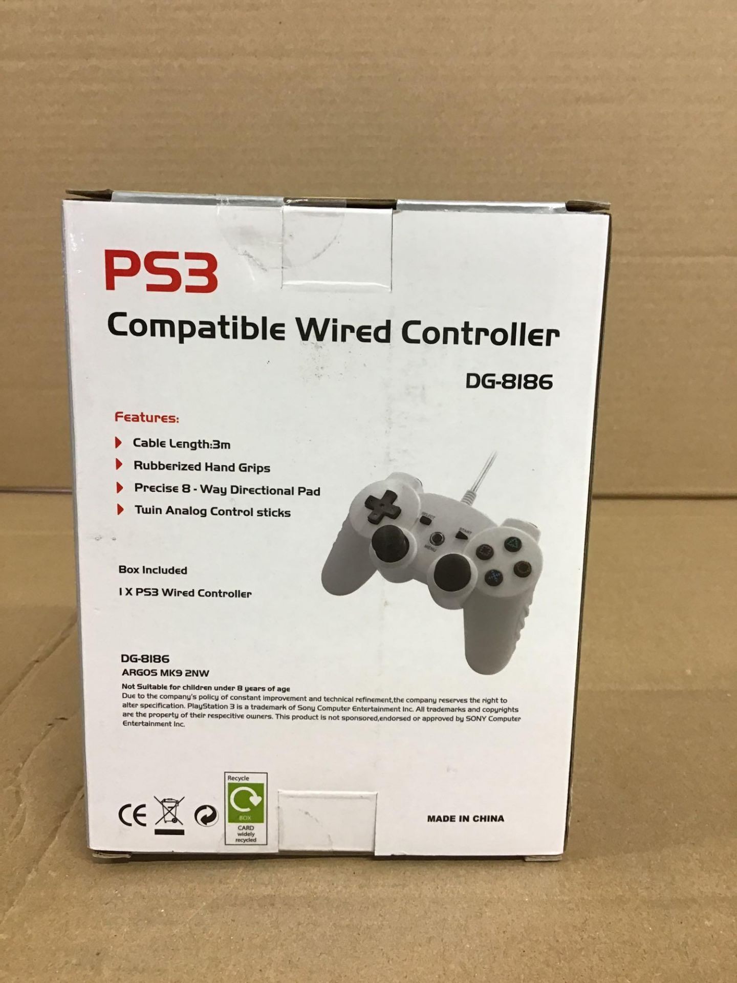 Wired Controller for PS3 - White (380/5367) - £7.50 RRP - Image 3 of 5