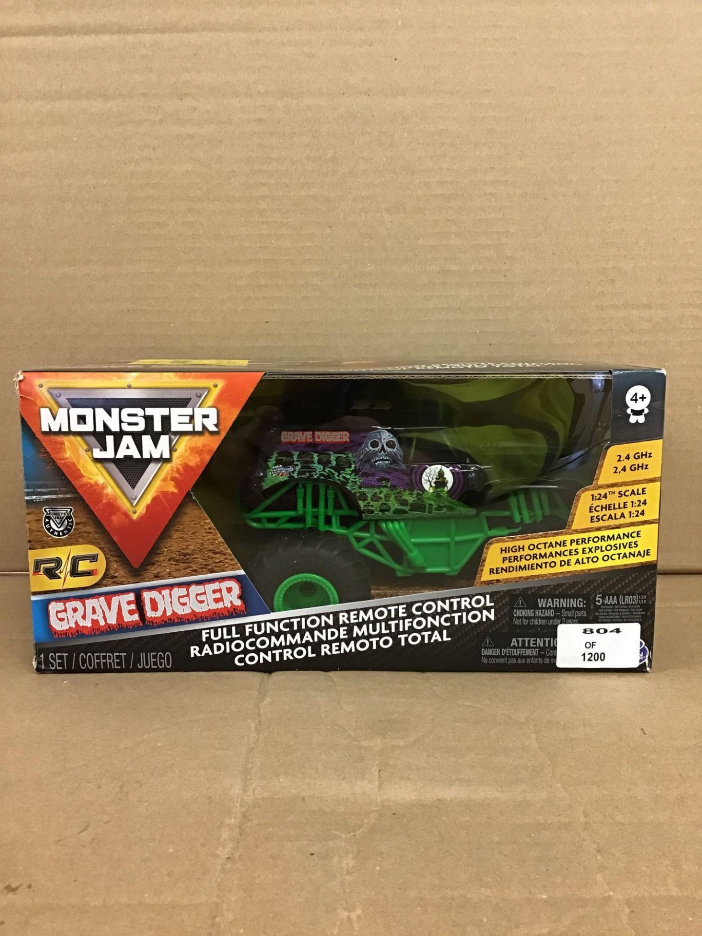 Monster Jam Radio Controlled Grave Digger 1:24 Scale (922/5769) - £17.00 RRP - Image 2 of 5