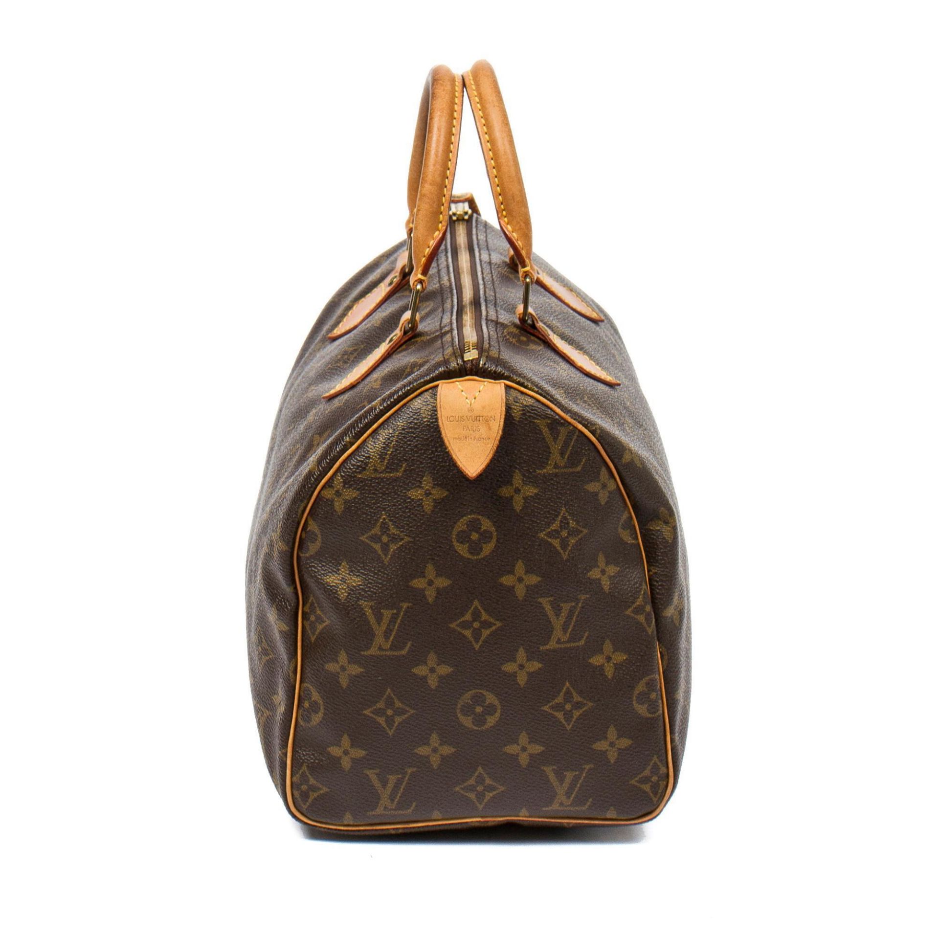 Louis Vuitton Brown Speedy Handbag - Image 14 of 15