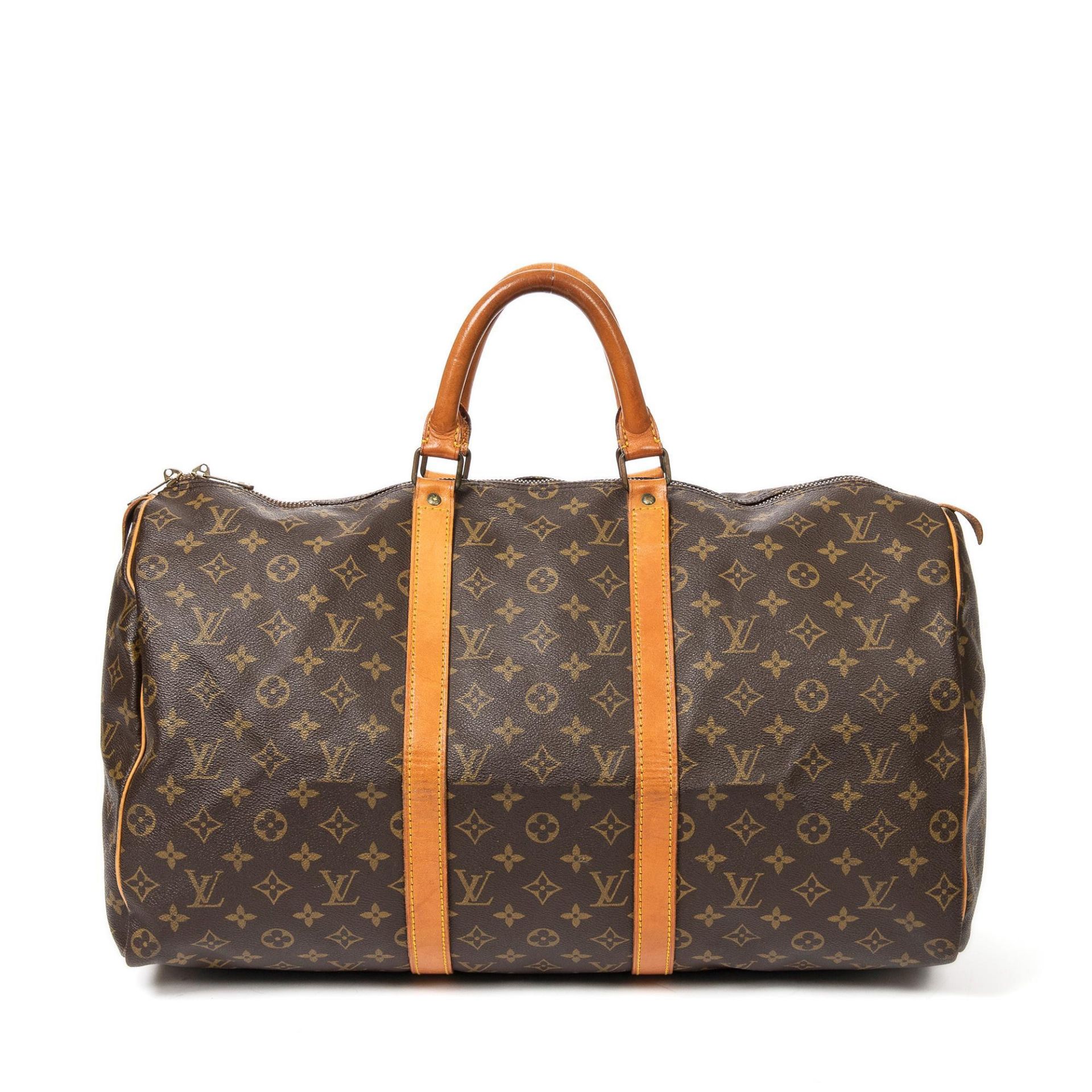 Louis Vuitton Brown Keepall Shoulder Bag