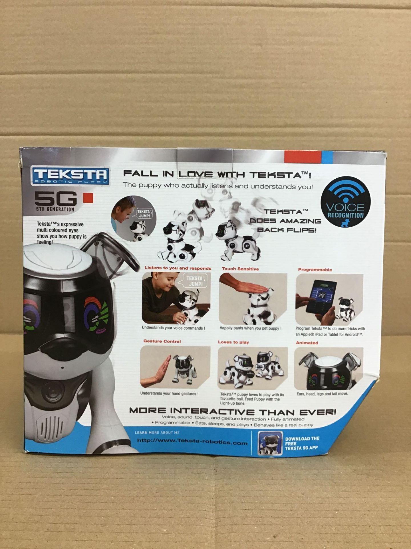 Teksta Voice Recognition Robot Puppy (558/8101) - £60.00 RRP - Image 3 of 5