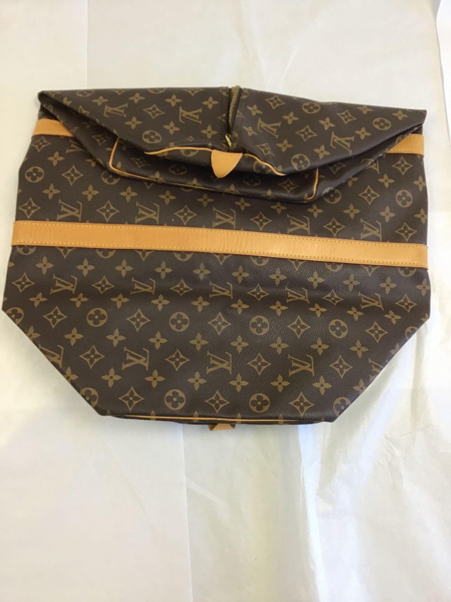 Louis Vuitton Brown Keepall Shoulder Bag - Image 6 of 10