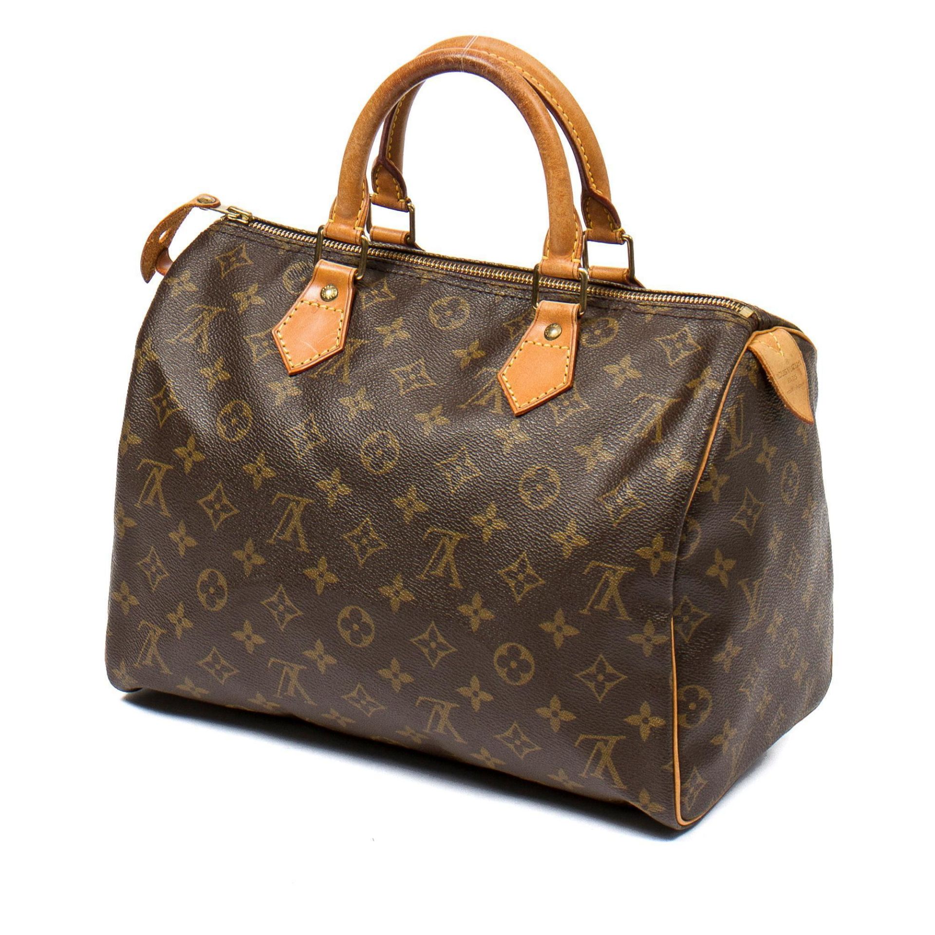 Louis Vuitton Brown Speedy Handbag