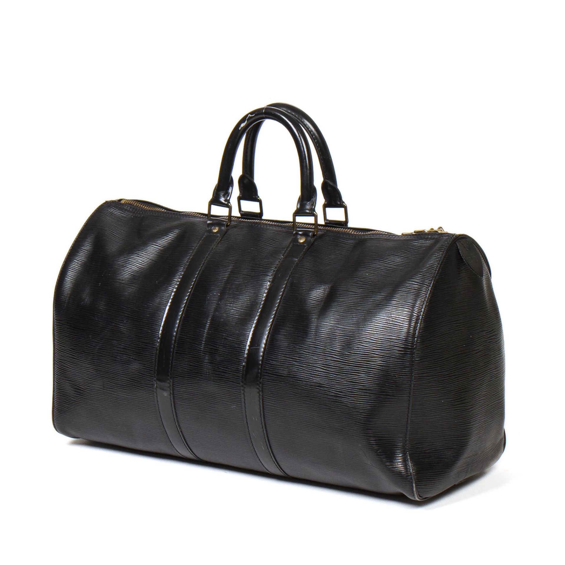 Louis Vuitton Black Keepall Travel Bag - Image 2 of 12