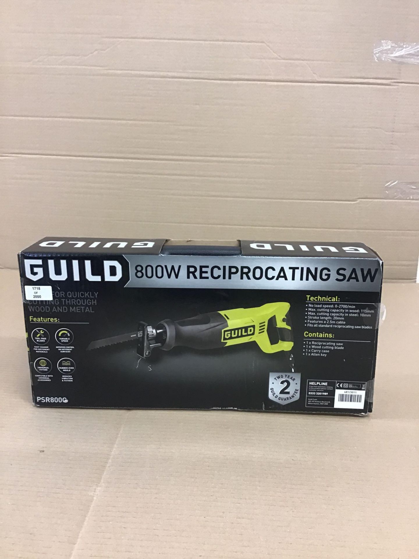Guild Reciprocating Saw - 800W (481/3011) - £50.00 RRP - Image 2 of 5