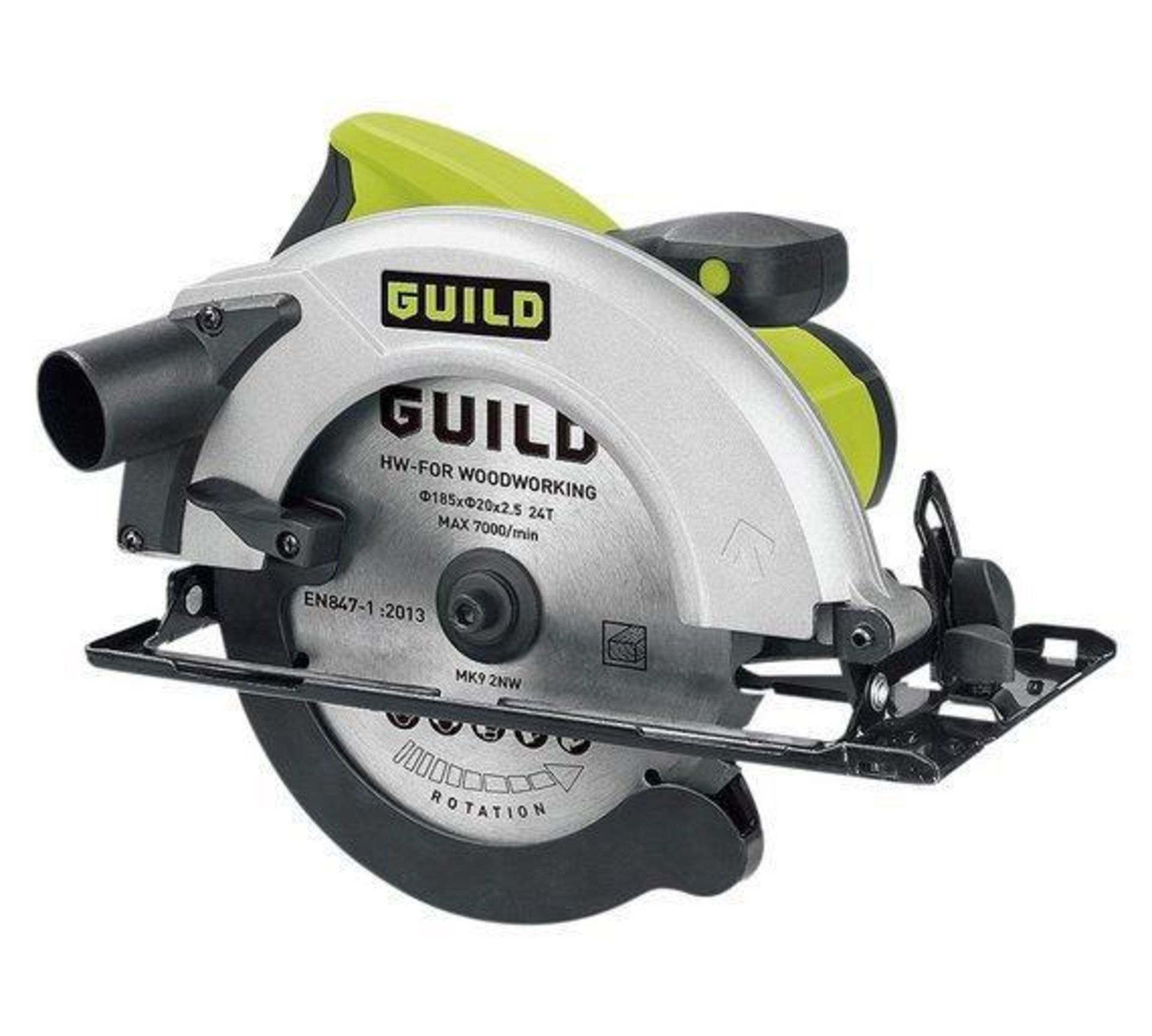 Guild 185mm Circular Saw - 1400W, £50.00 RRP