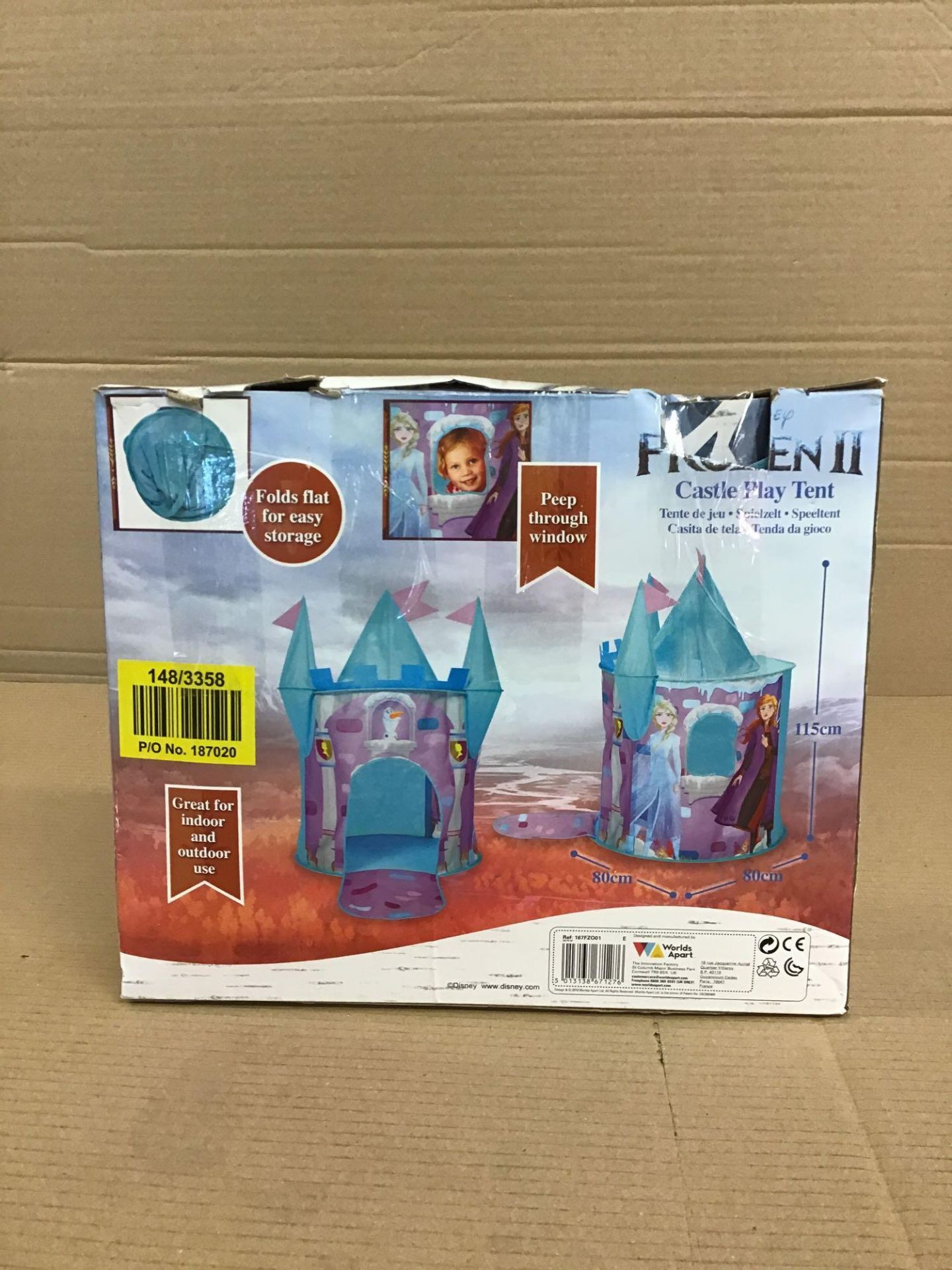 Disney Frozen Castle Feature Pop Up Play Tent 148/3358 £25.00 RRP - Image 2 of 5