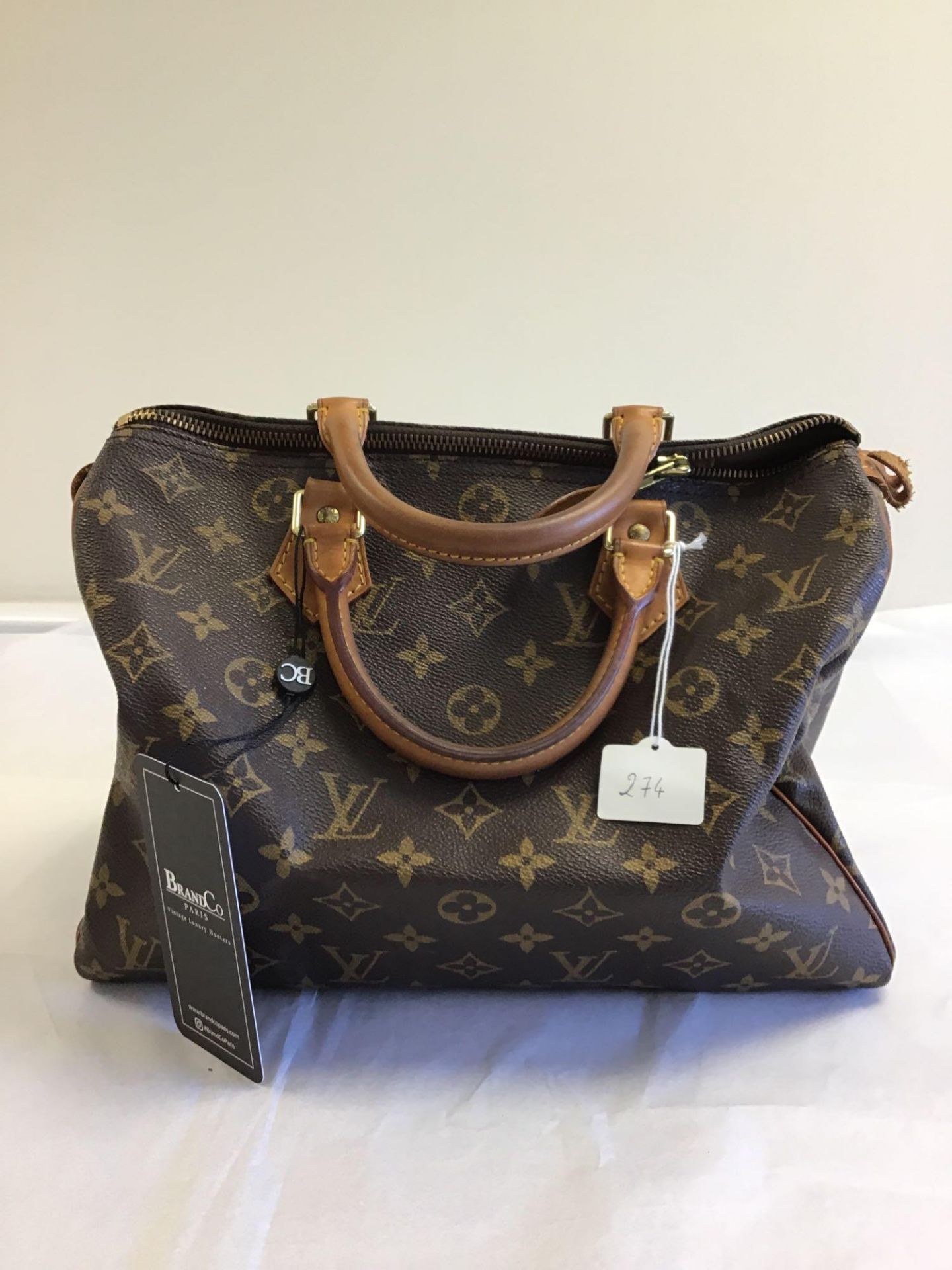 Louis Vuitton Brown Speedy Handbag - Image 4 of 15