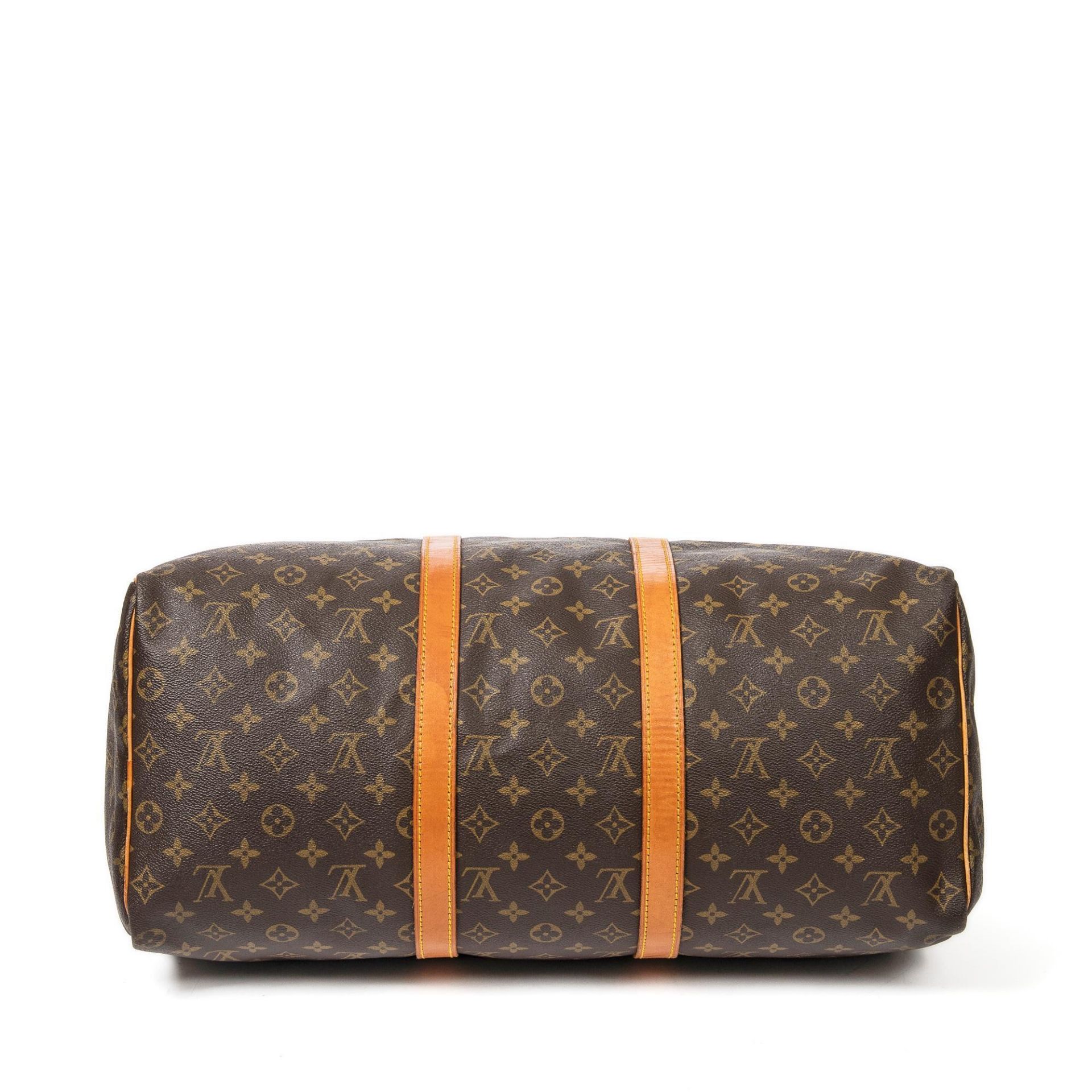 Louis Vuitton Brown Keepall Shoulder Bag - Image 3 of 10