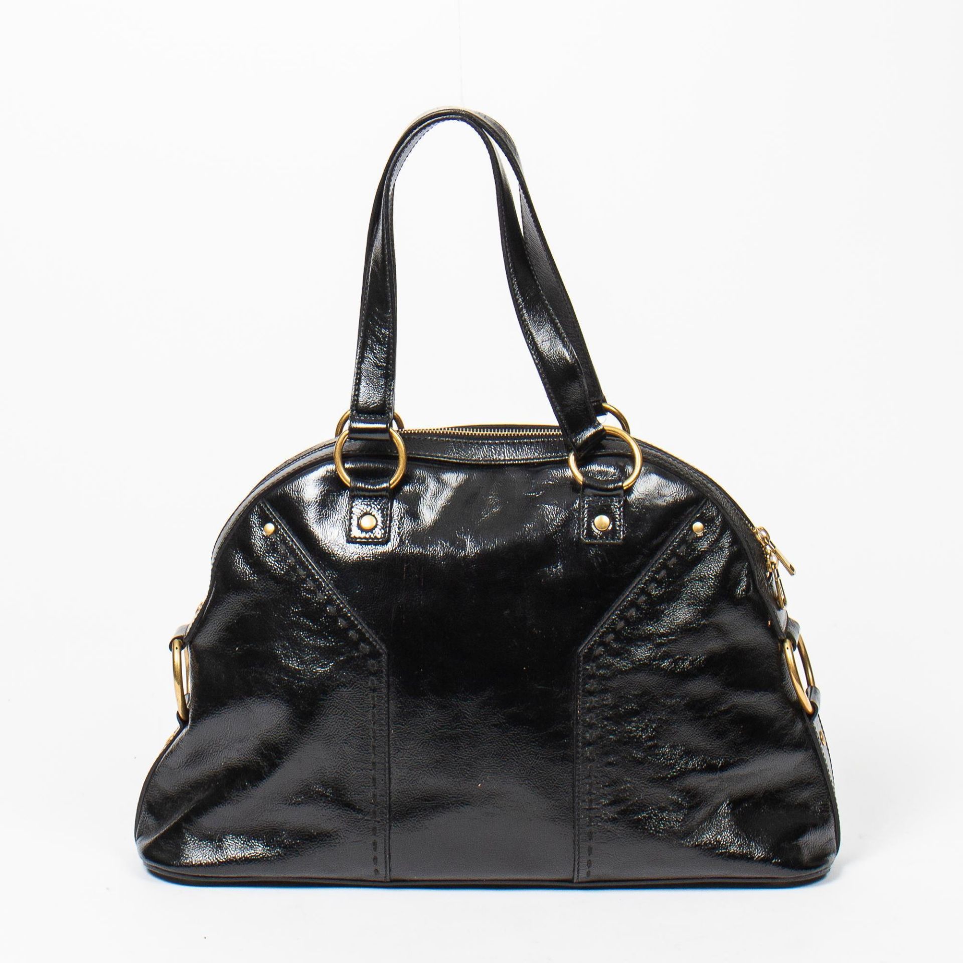 Yves St-Laurent Black Muse 1 Shoulder Bag - Image 4 of 17