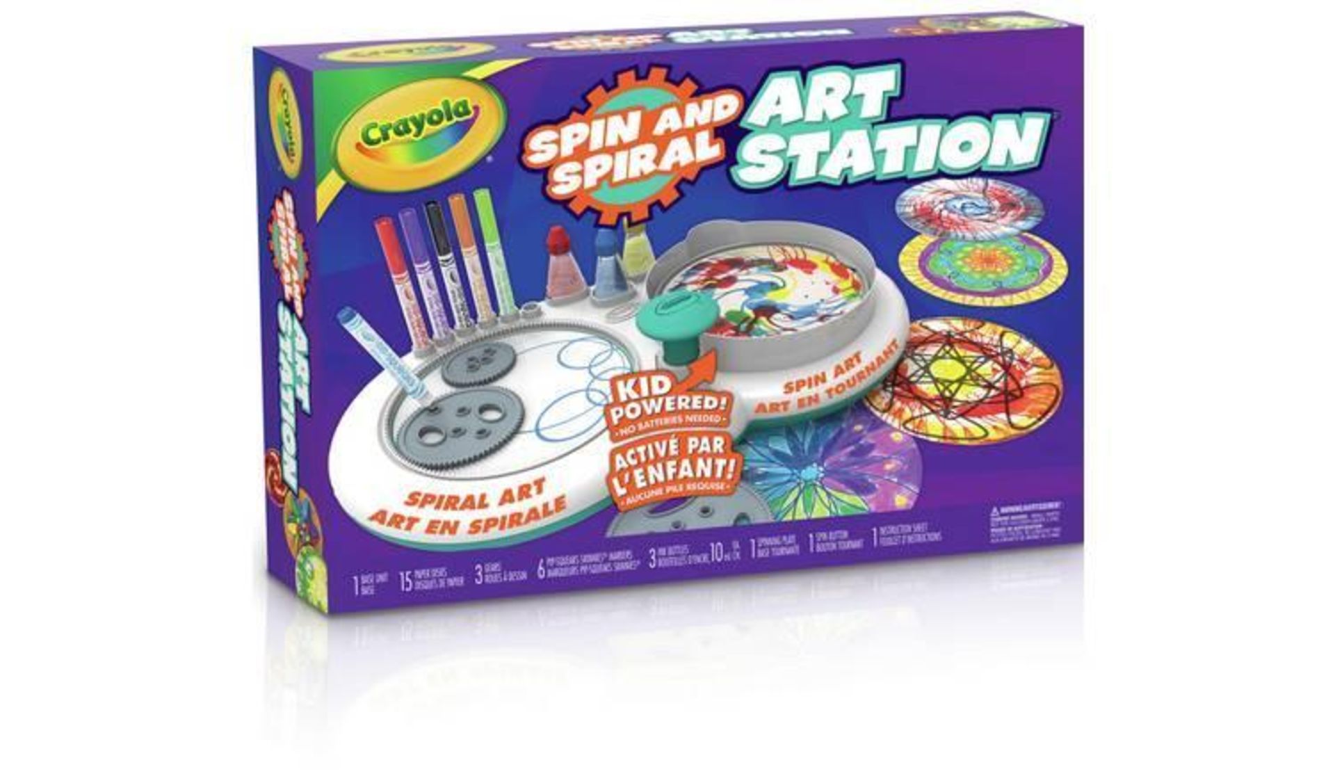 Crayola Spin N Spiral Art Station (921/9012) - £15.00 RRP