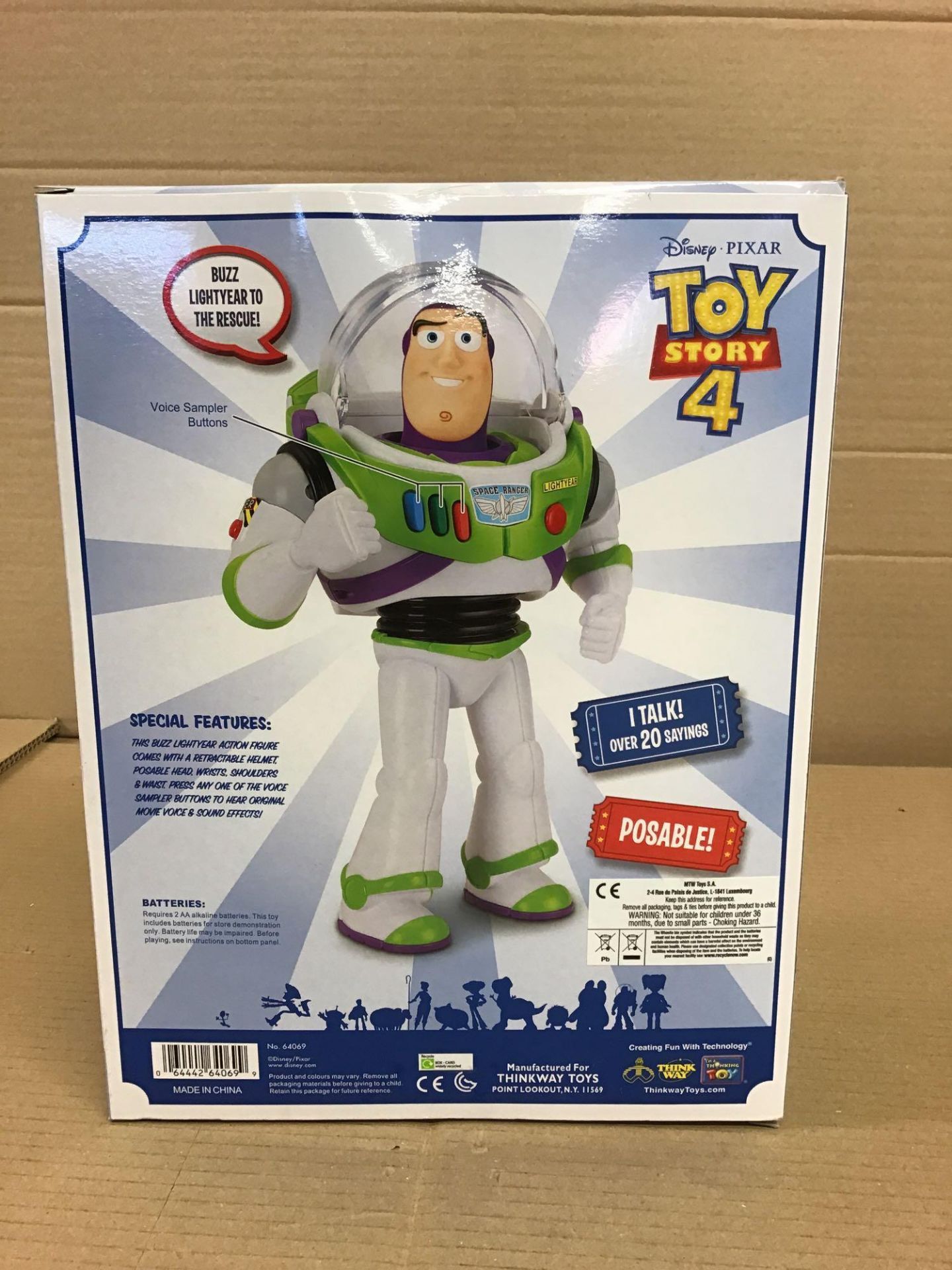 Disney Pixar Toy Story 4 Buzz Lightyear Talking Action Figure - Image 3 of 5