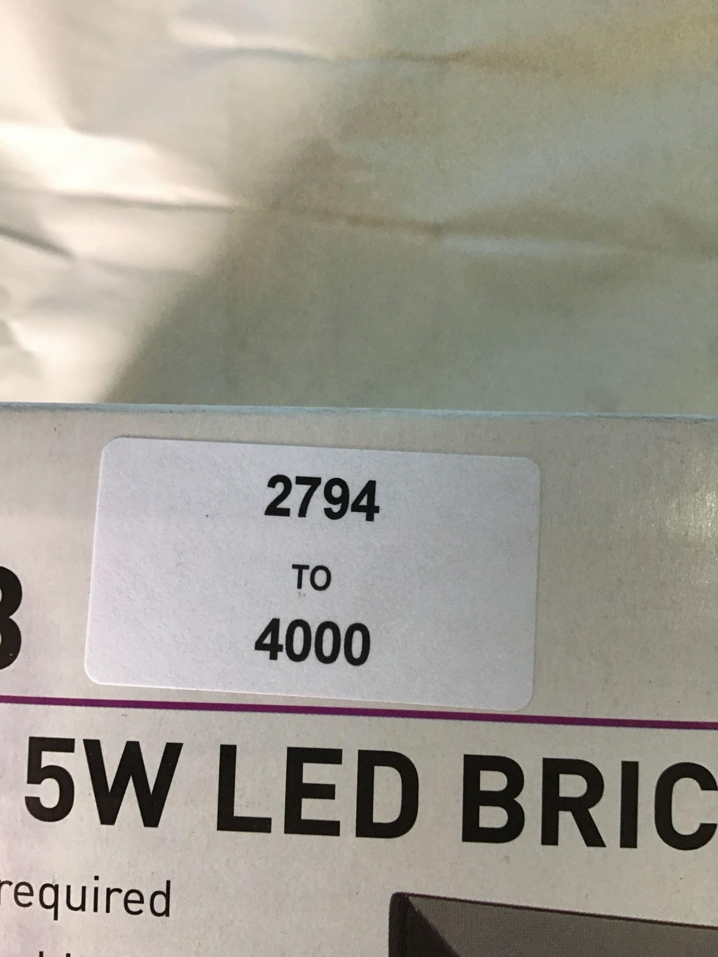 Knightsbridge 230V IP54 5W White LED Recessed Brick Light - Black Fascia £16.18 RRP - Image 5 of 5