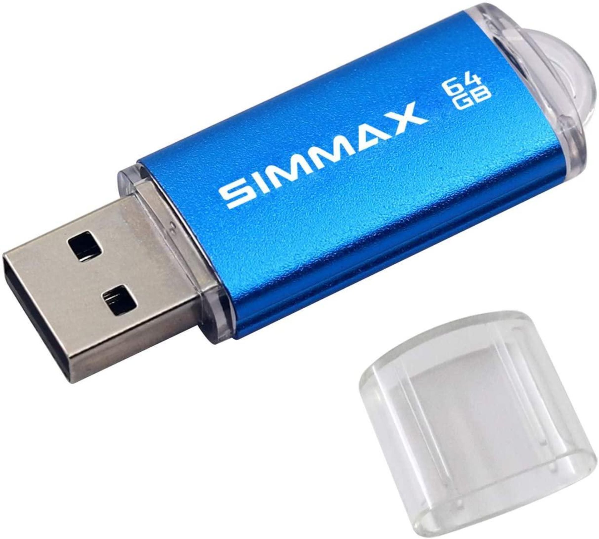 Simmax Memory Stick 64GB USB 2.0 Flash Drives Thumb Drive Pen Drive (64GB Blue)£7.99 RRP