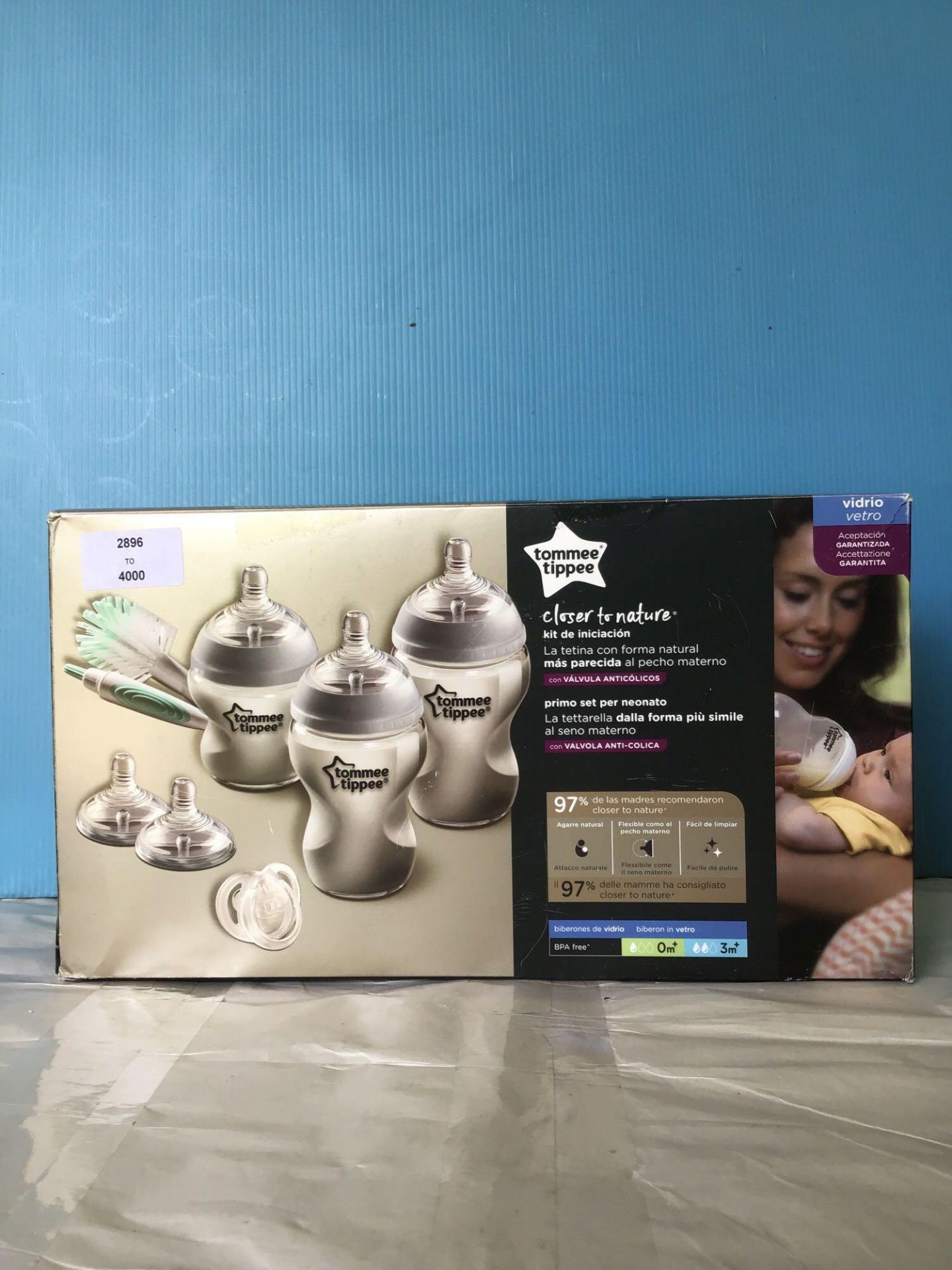 Tommee Tippee Glass Baby Bottle Starter Kit Breast-Like Anti Colic BPA Free - Image 2 of 5