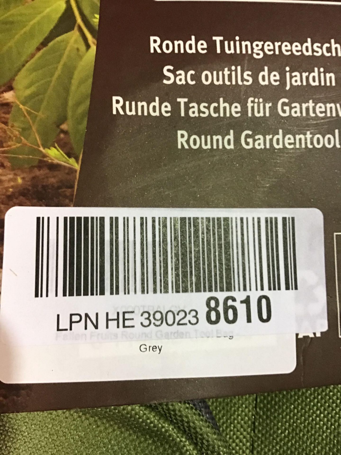 Fallen Fruits GT89 Round Garden Tool Bag - Grey £9.45 RRP - Image 4 of 5