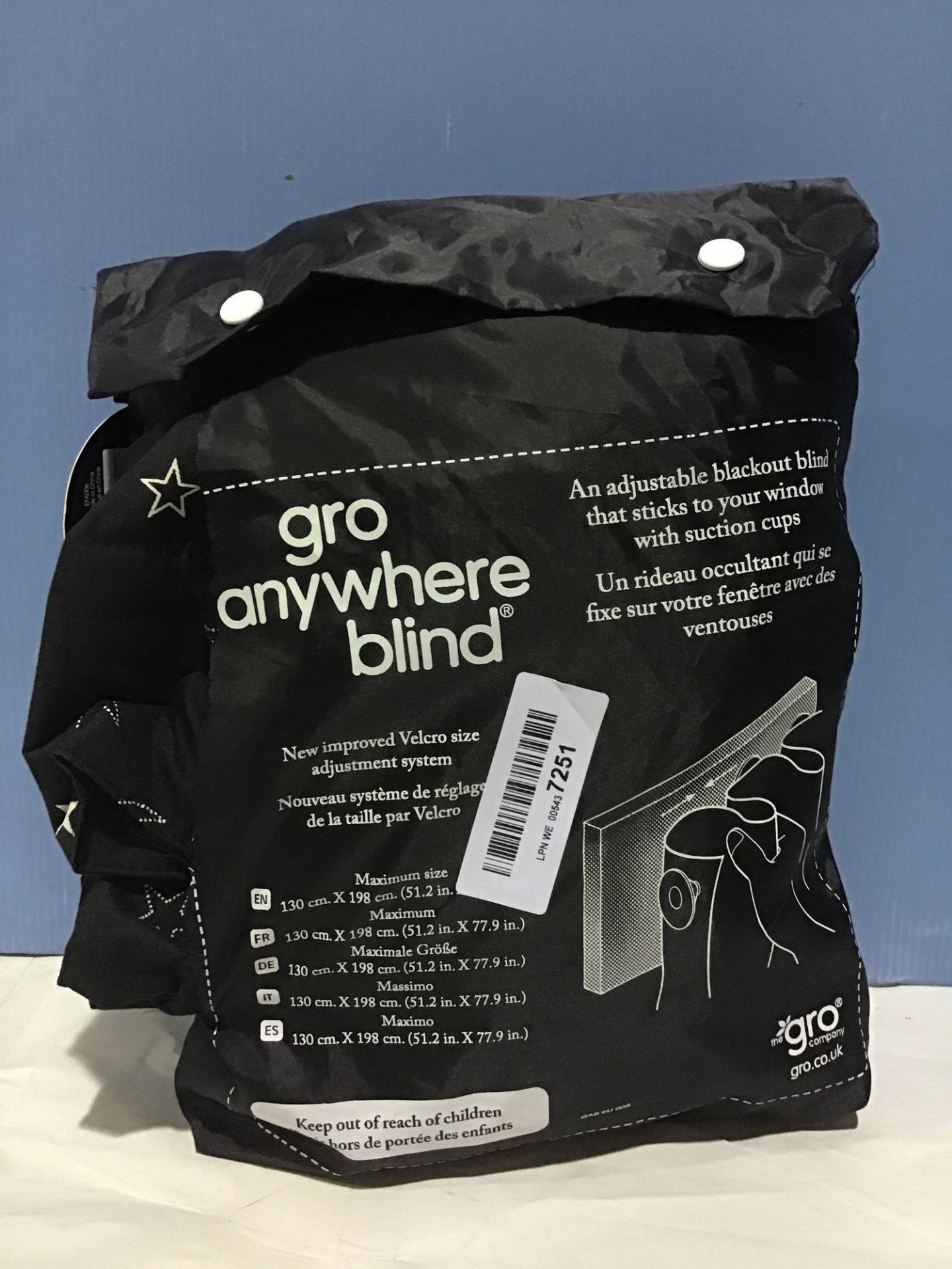 The Gro Company Stars and Moons Gro Anywhere Portable Blackout Blind - Image 2 of 4