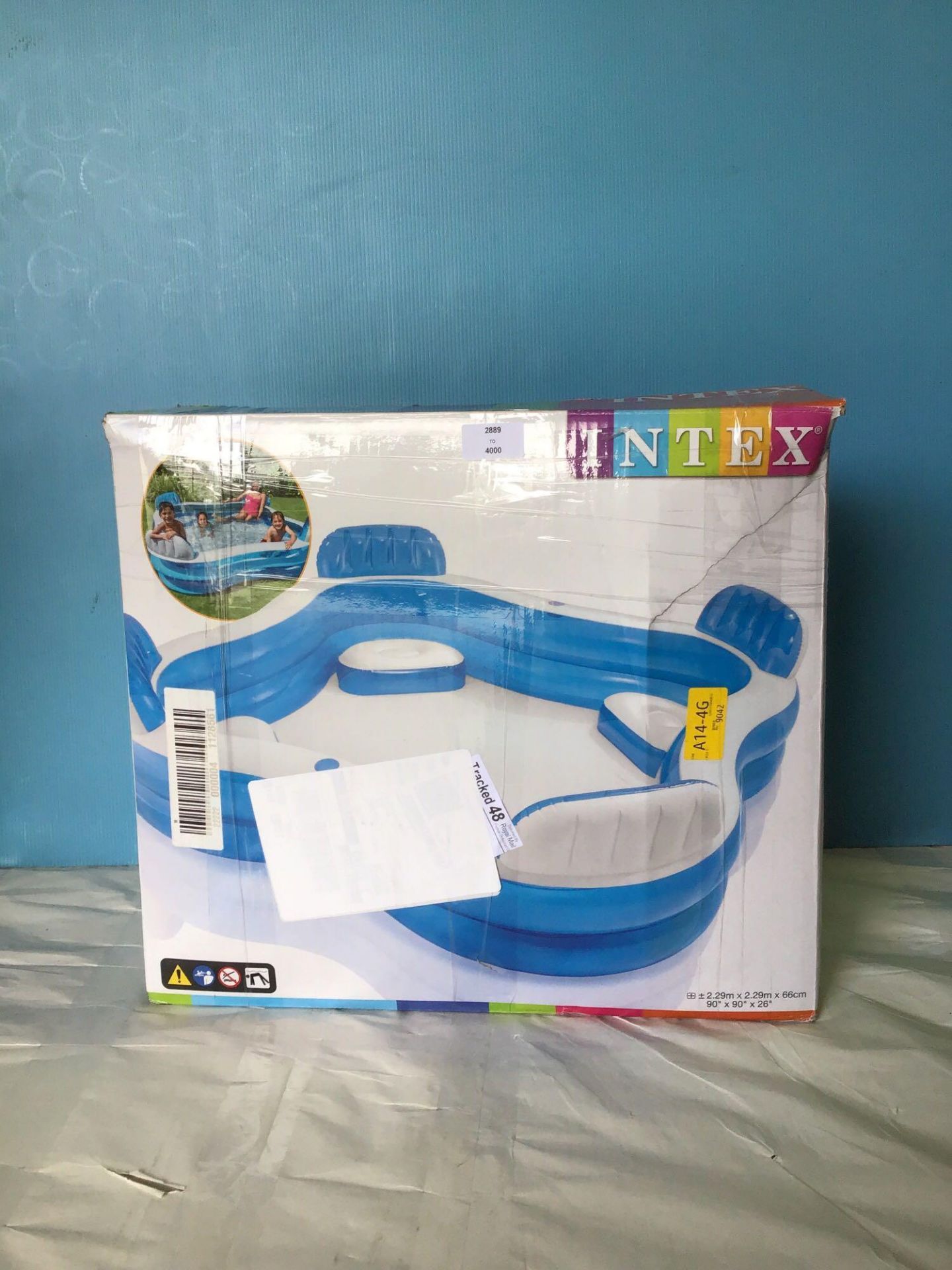 Intex Swim Centre Family Pool with Seats 56475NP, 2.29m x 2.29m x 66 cm - Image 2 of 5