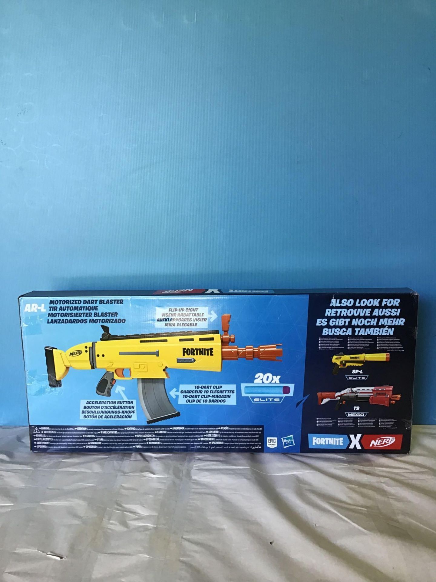 Nerf fortnite AR-L Motorised Nerf Elite Dart Blaster - Motorised Toy Blaster £39.99 RRP - Image 3 of 5