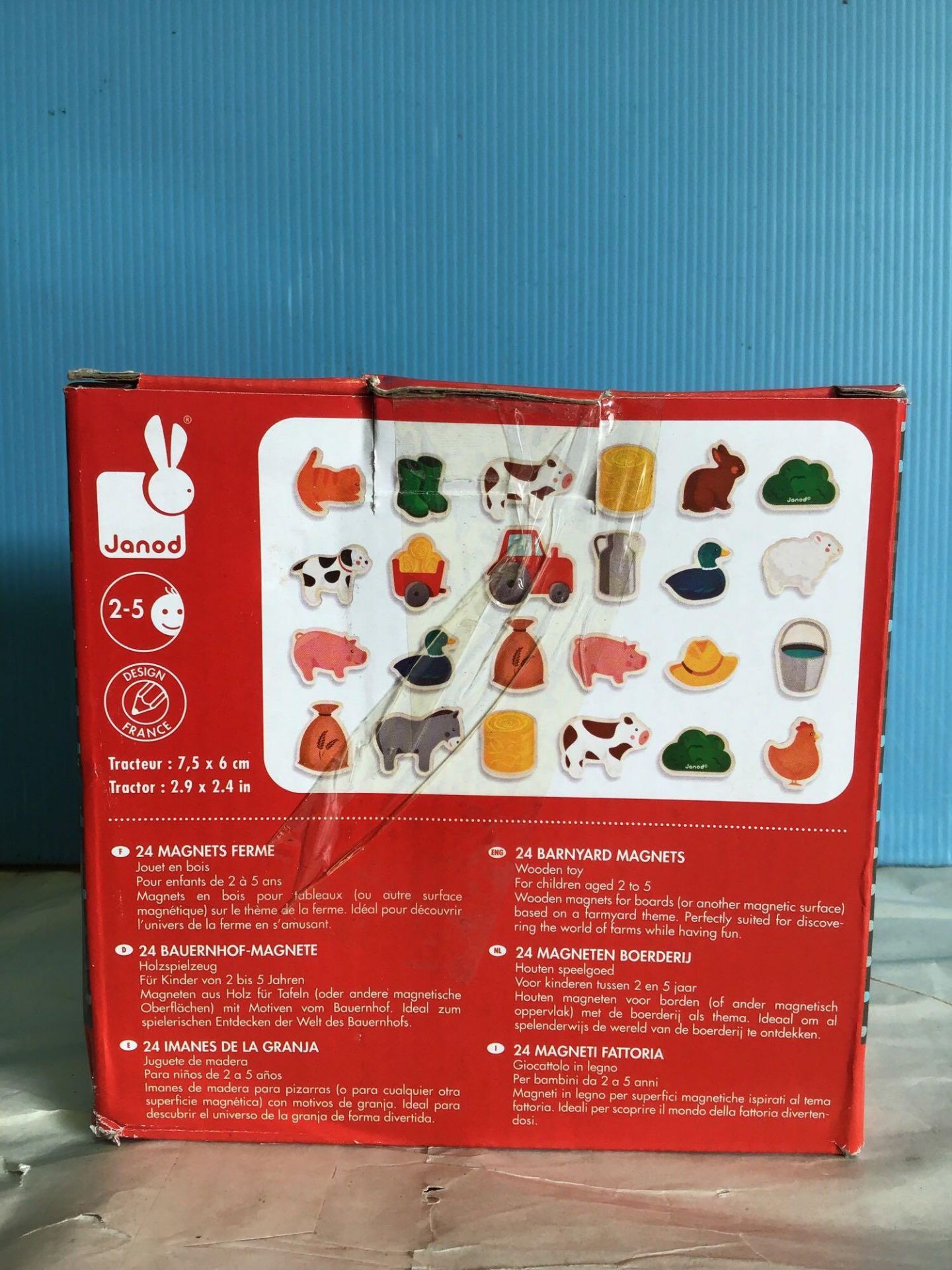 Janod J08157 Wooden Magnets 24 pieces, Farm £10.54 RRP - Image 4 of 6