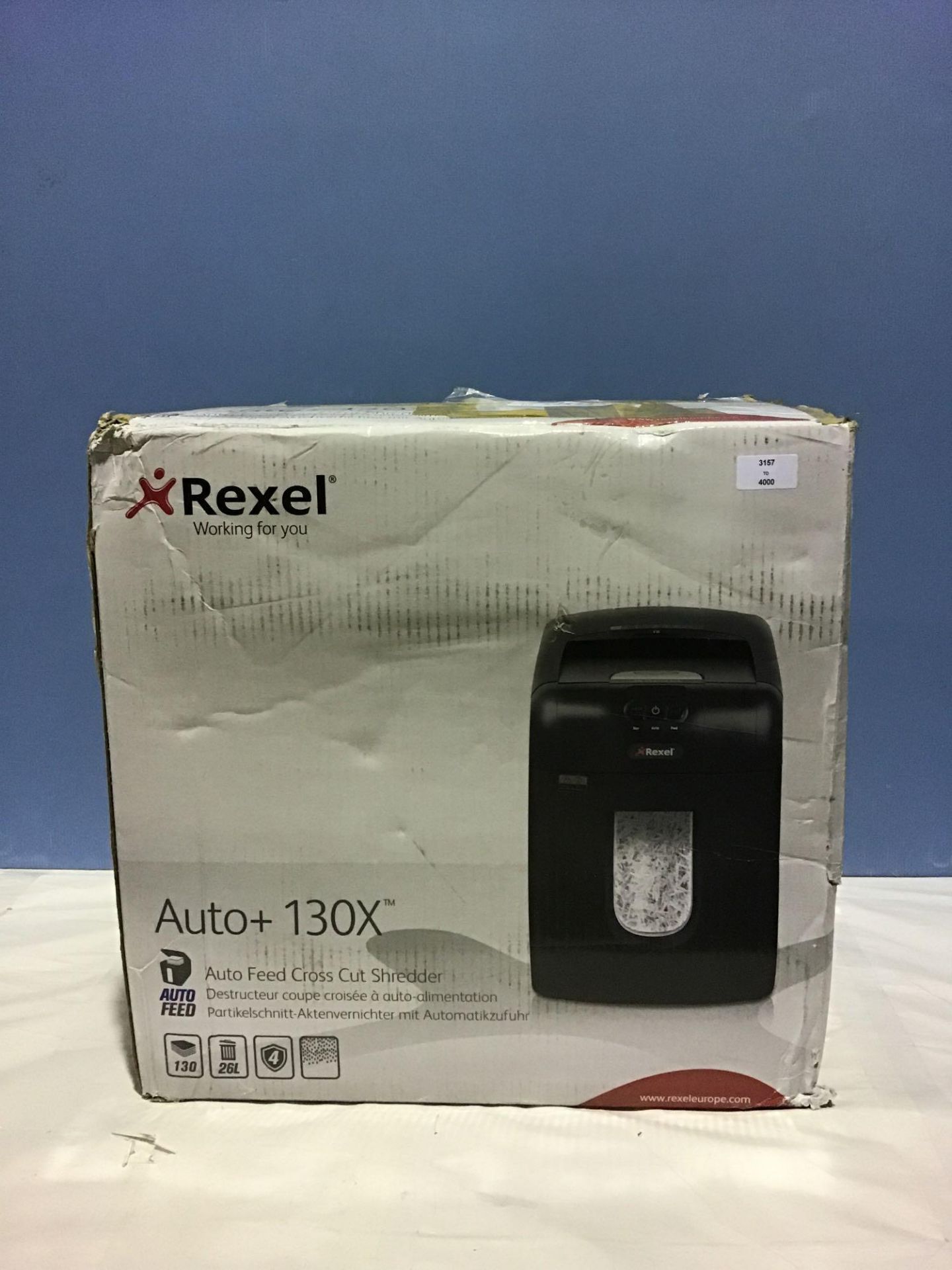 Rexel Auto+ 130X 2102559A Auto Feed 130 Sheet Cross Cut Shredder £198.28 RRP - Image 2 of 6