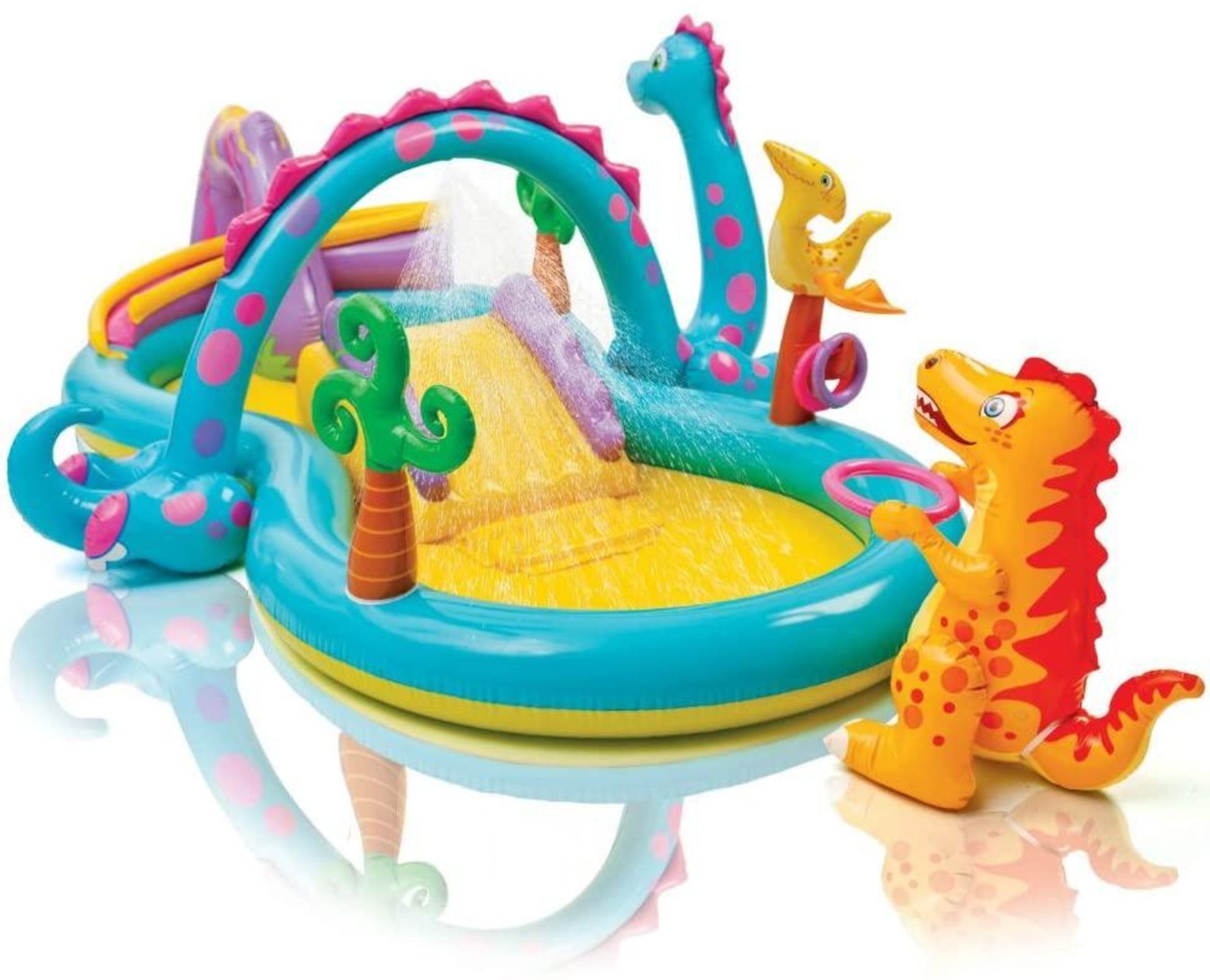 Intex Dinoland Inflatable Play Center, 131in X 90in X 44in, for Ages 3+ - £47.59 RRP