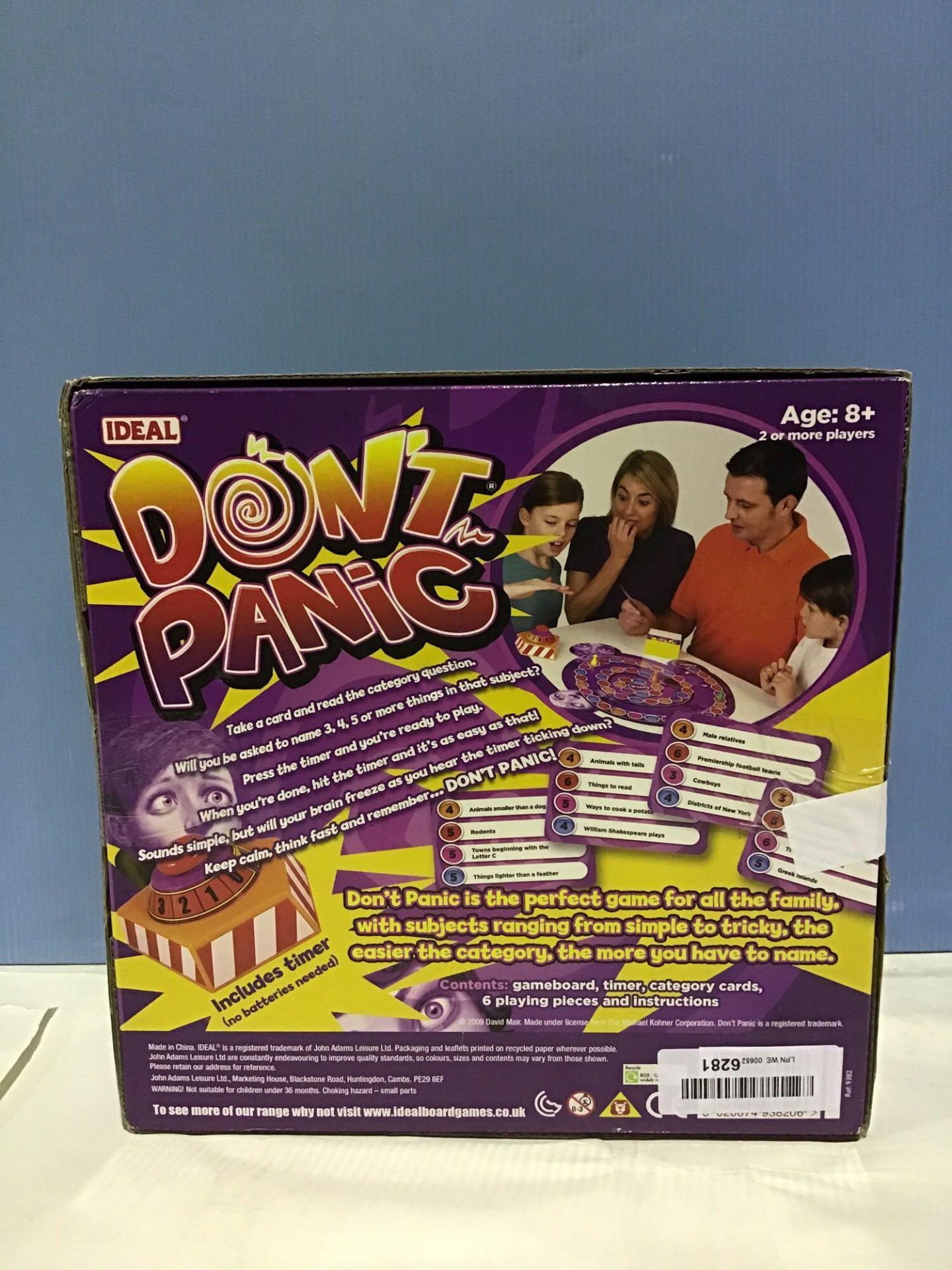 John Adams Don't Panic Family Board Game from Ideal - £18.94 RRP - Image 3 of 5