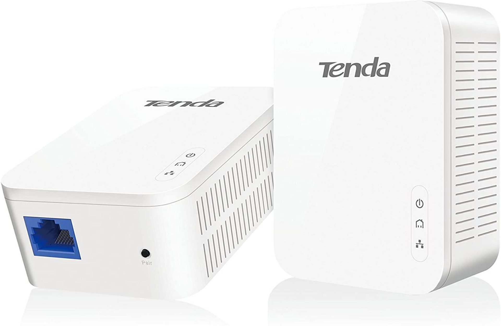 Tenda AV1000 1-Port Gigabit Powerline Adapter, Up to 1000Mbps (PH3),White
