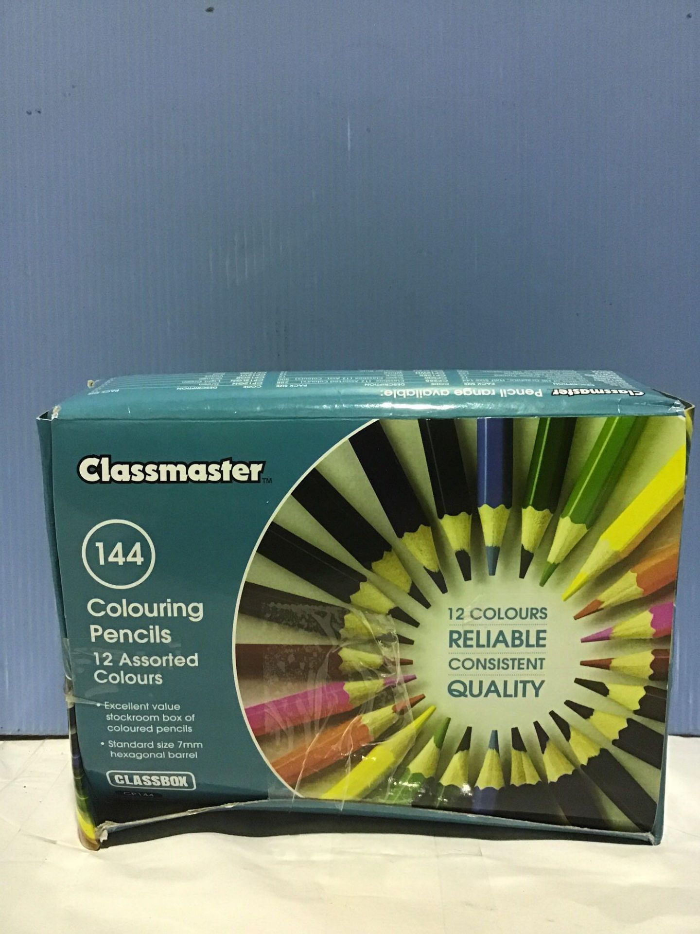 Classmaster Class Box Colouring Pencils – Standard Full-Size, Pre-Sharpened Wooden Set £15.67 RRP - Image 3 of 5