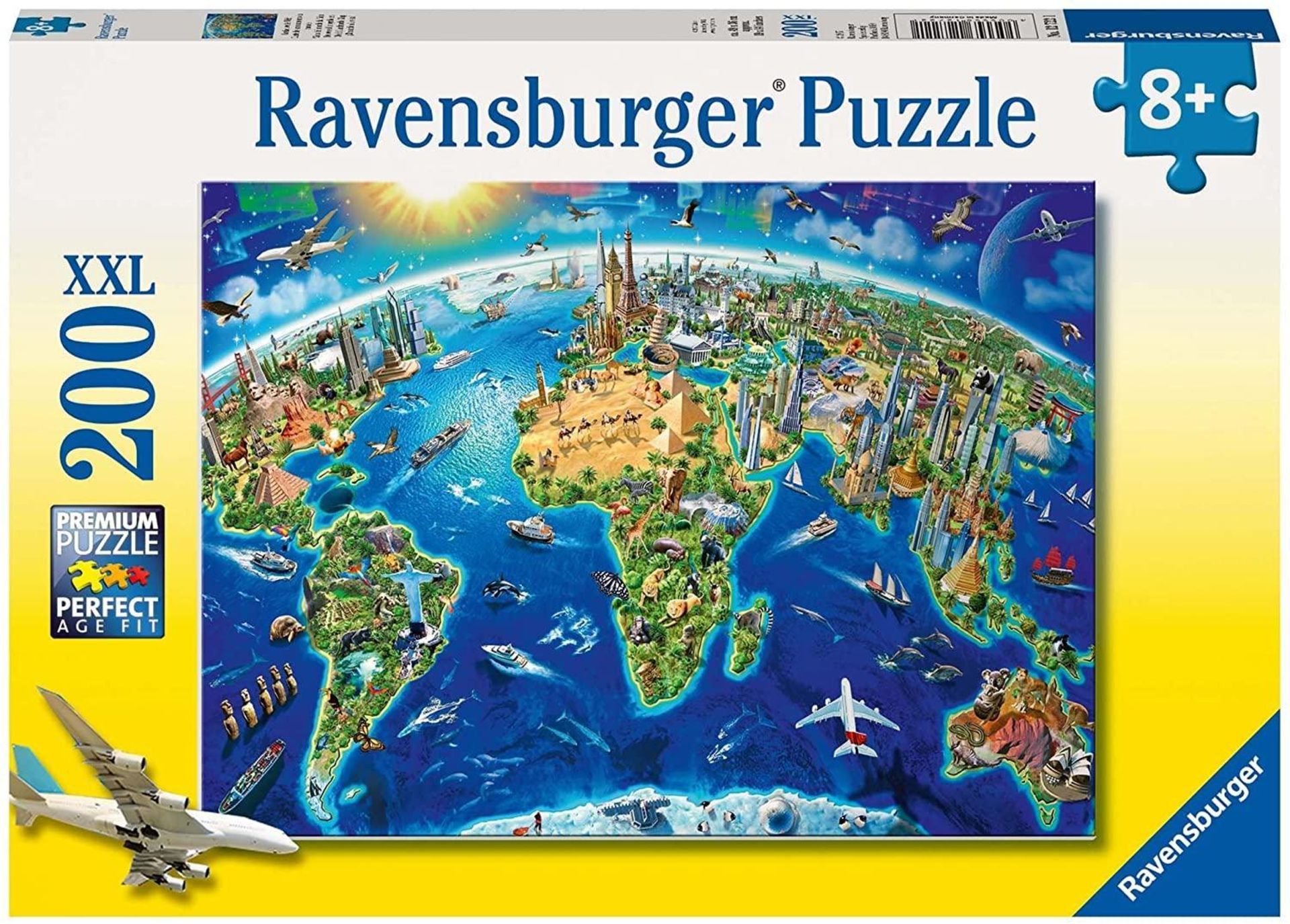 Ravensburger World Landmarks Map XXL 200pc Jigsaw Puzzle £9.99 RRP