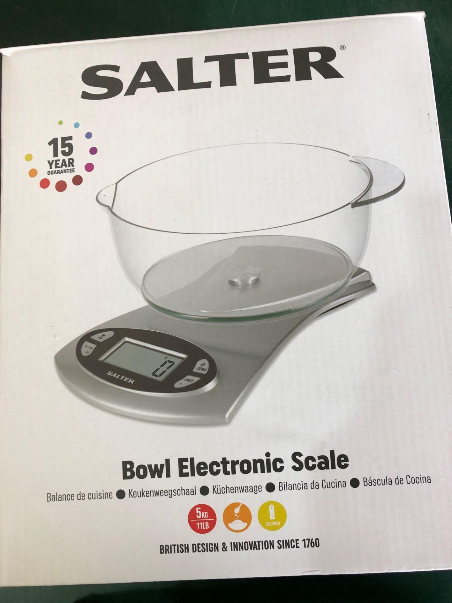 Salter Electronic Bowl Scale 826/5878 £13.00 RRP - Image 3 of 5