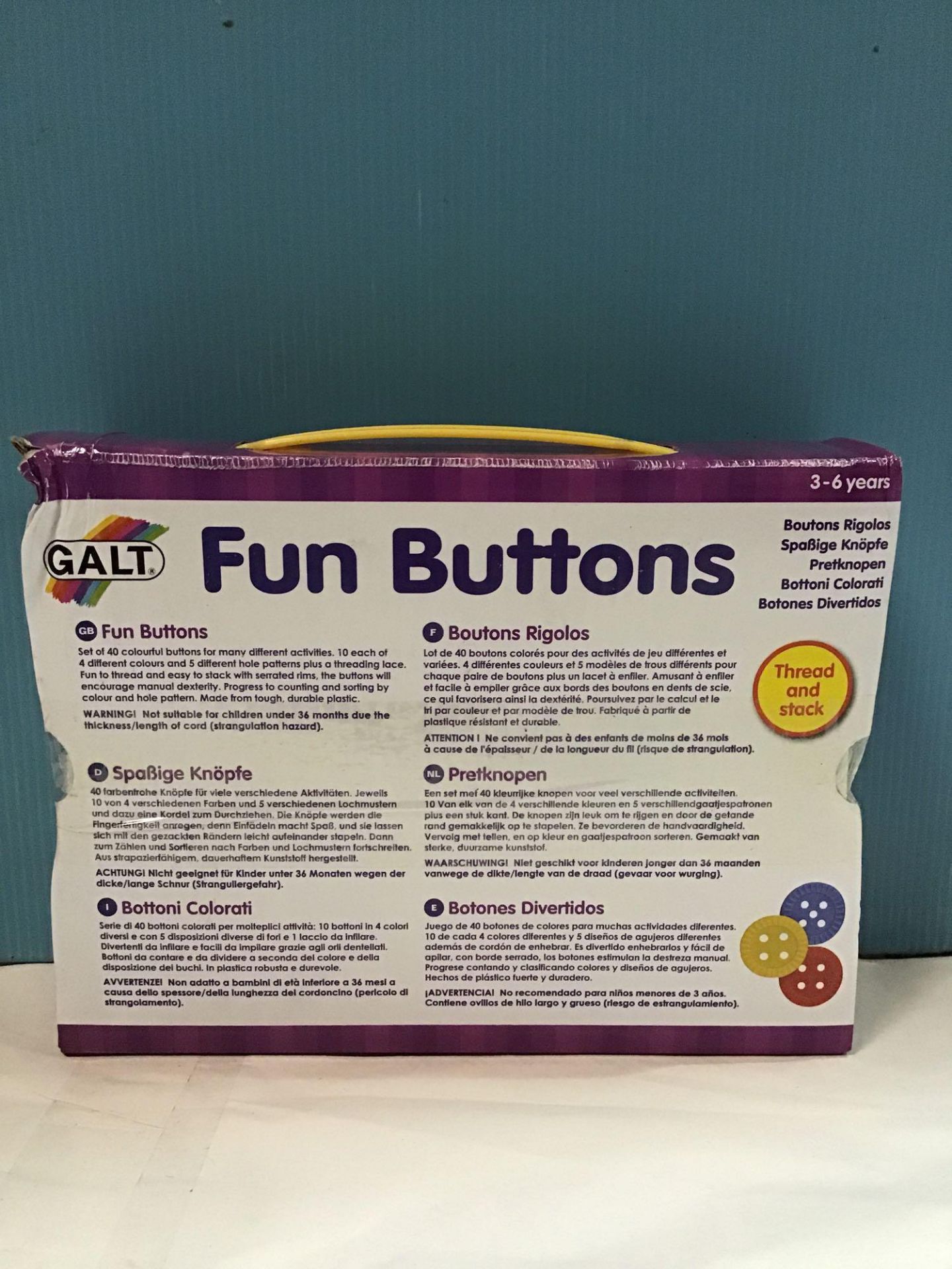 Galt Toys Fun Buttons £5.99 RRP - Image 3 of 5