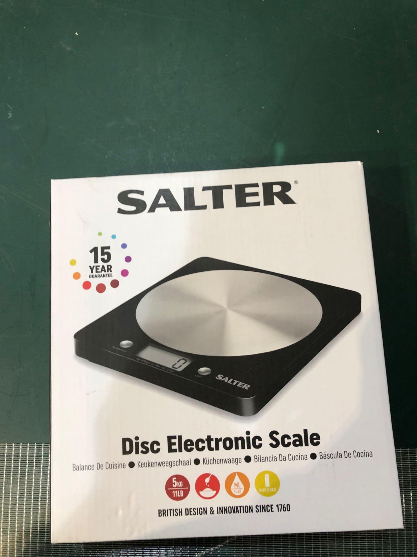 Salter Electronic Scale with Steel Platform - Black 845/8135 - £15.00 RRP - Image 2 of 6