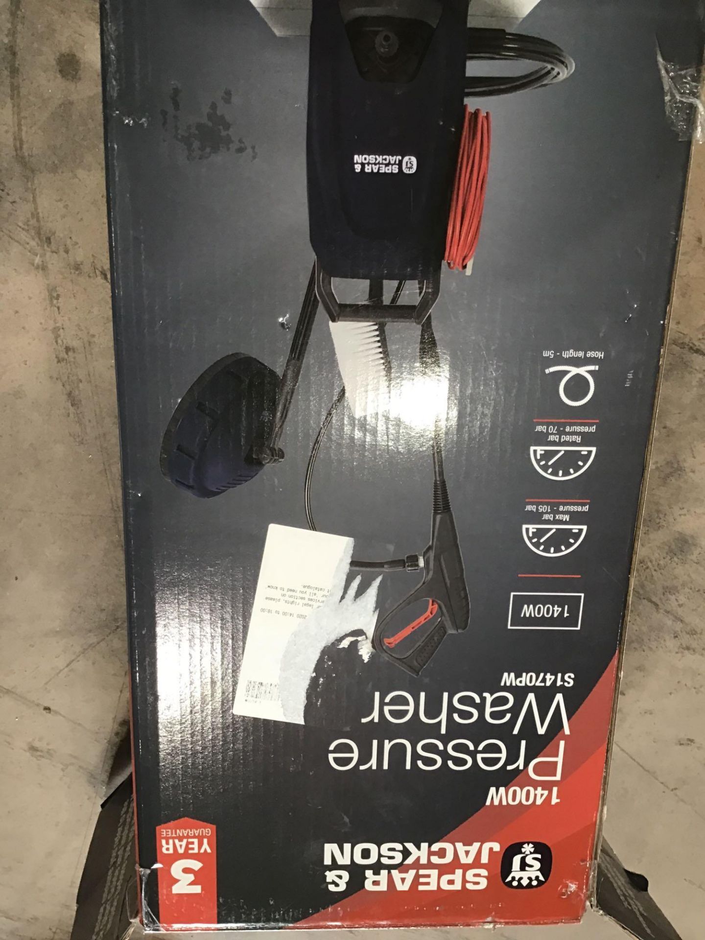 Spear and Jackson Pressure Washer - 1400W - £80.00 RRP - Image 2 of 3