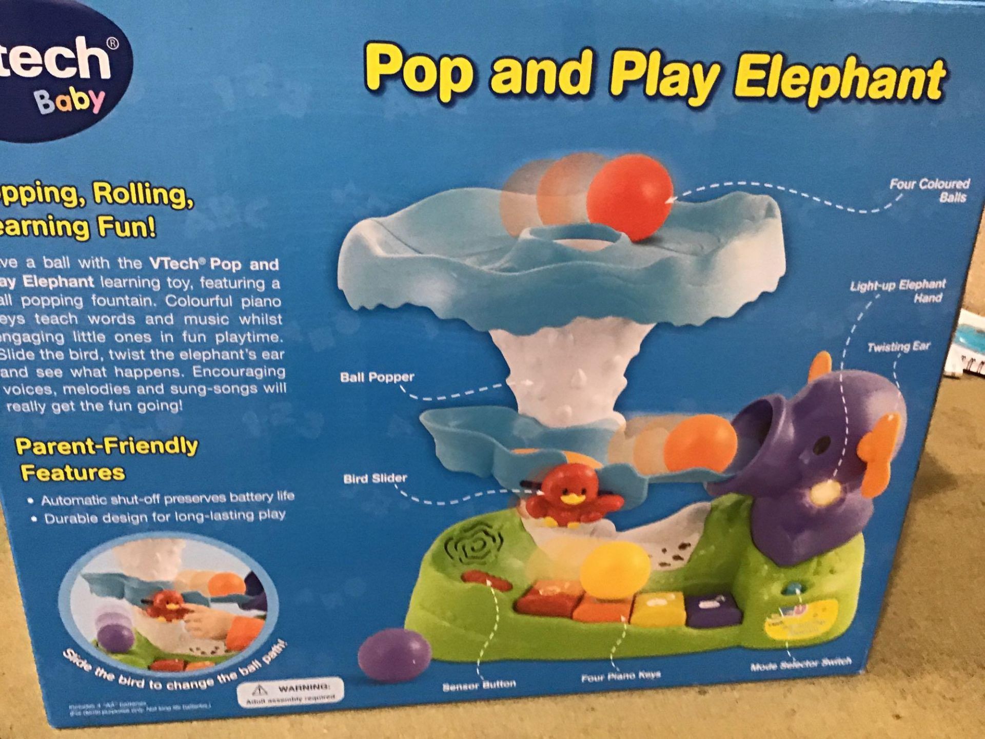 VTech Pop and Play Elephant - £34.00 RRP - Image 2 of 3